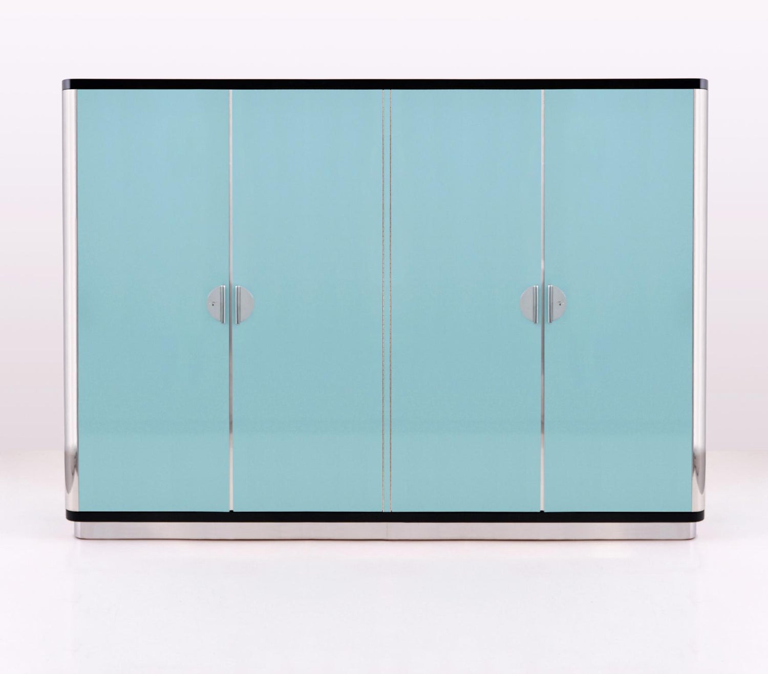 Customised Modernist 4 Door Wardrobe High Gloss Lacquer And