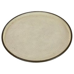 Modernist 45cm Metal Tray "hole pattern" in style of Mathieu Matégot, 1950s no 1