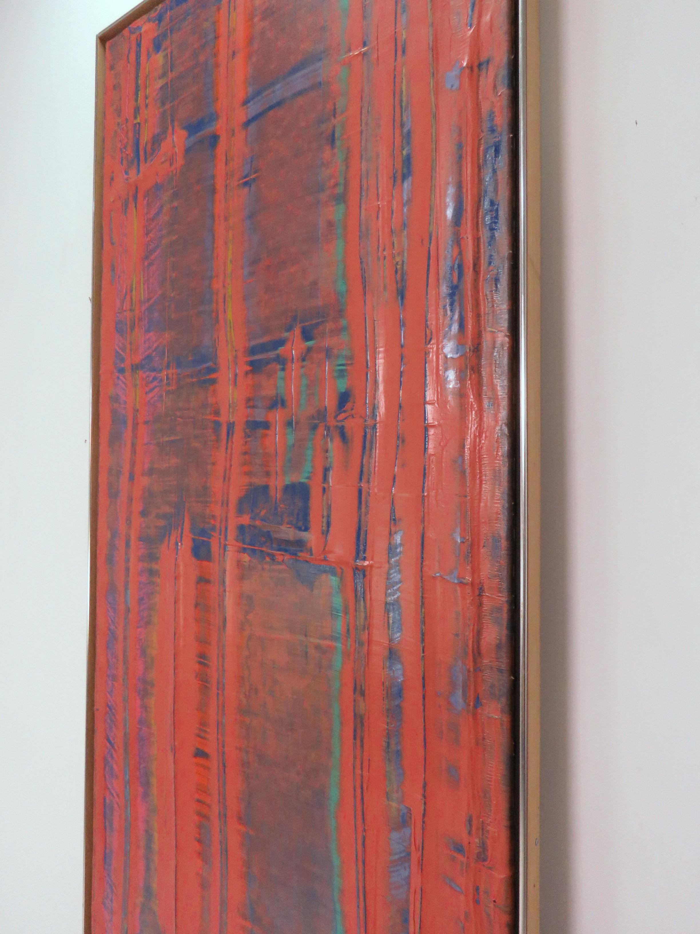 American Modernist Abstract Linear Painting by Stephen Achimore