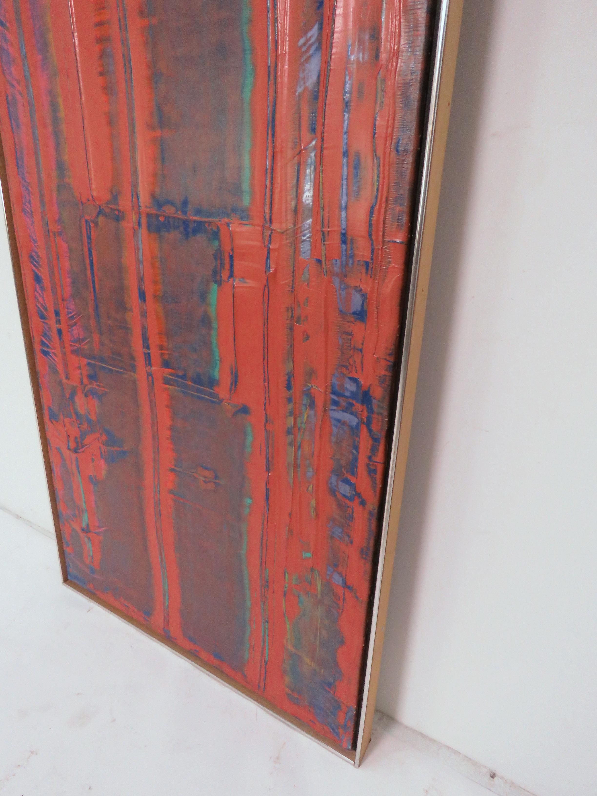 Late 20th Century Modernist Abstract Linear Painting by Stephen Achimore