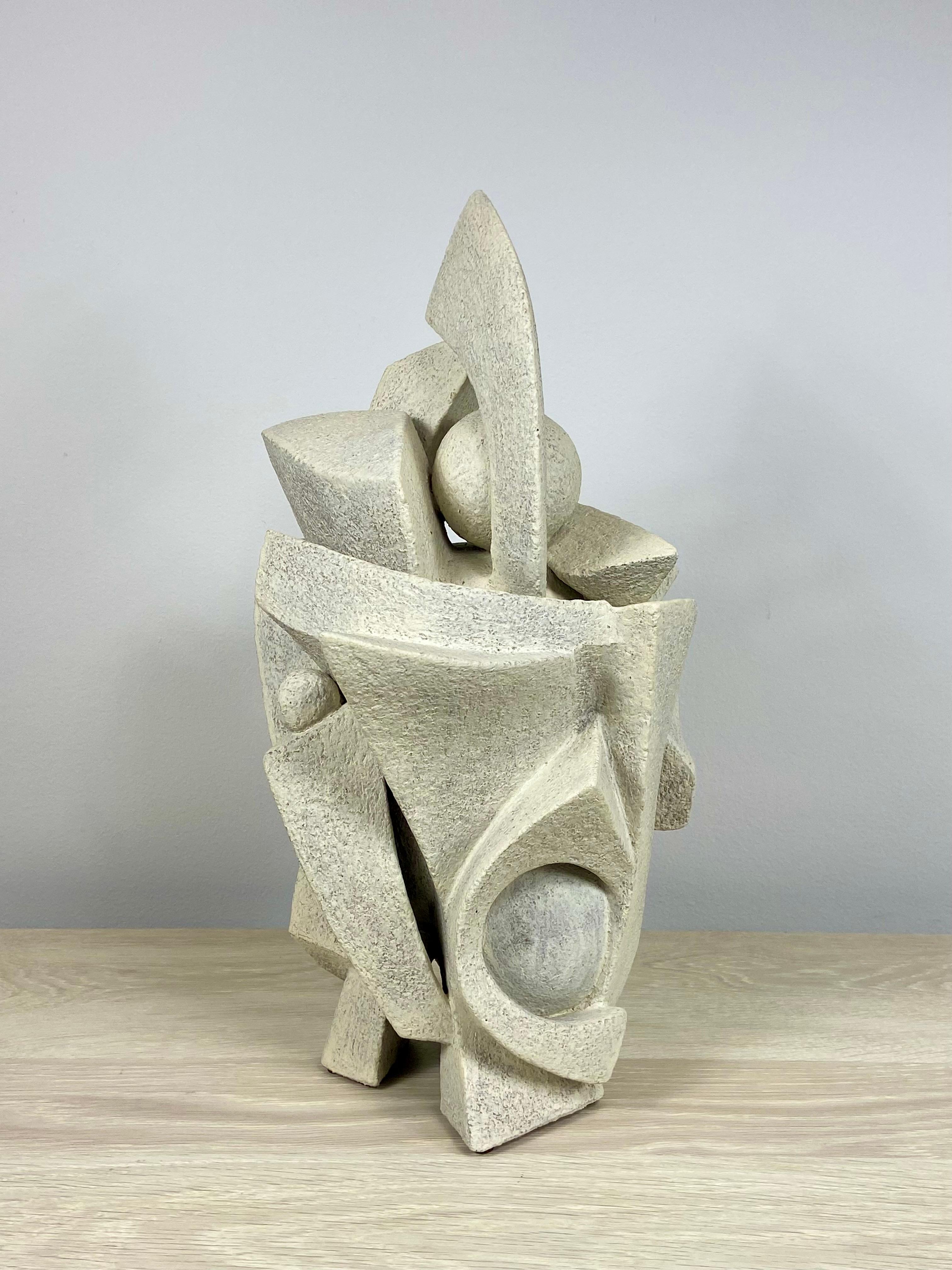 Modernist Abstract Ceramic Sculpture by Titia Estes For Sale 5