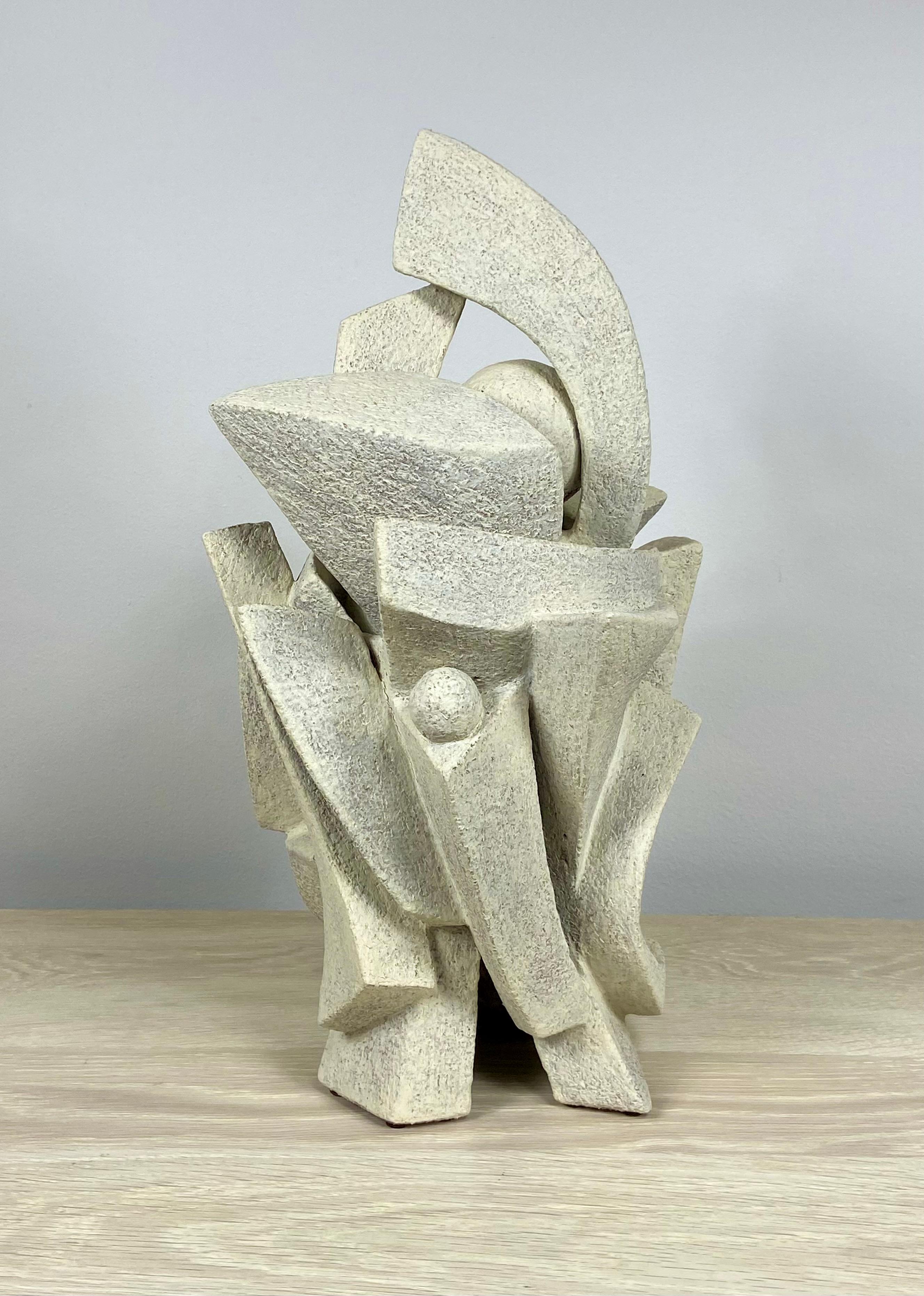 Modernist Abstract Ceramic Sculpture by Titia Estes For Sale 6