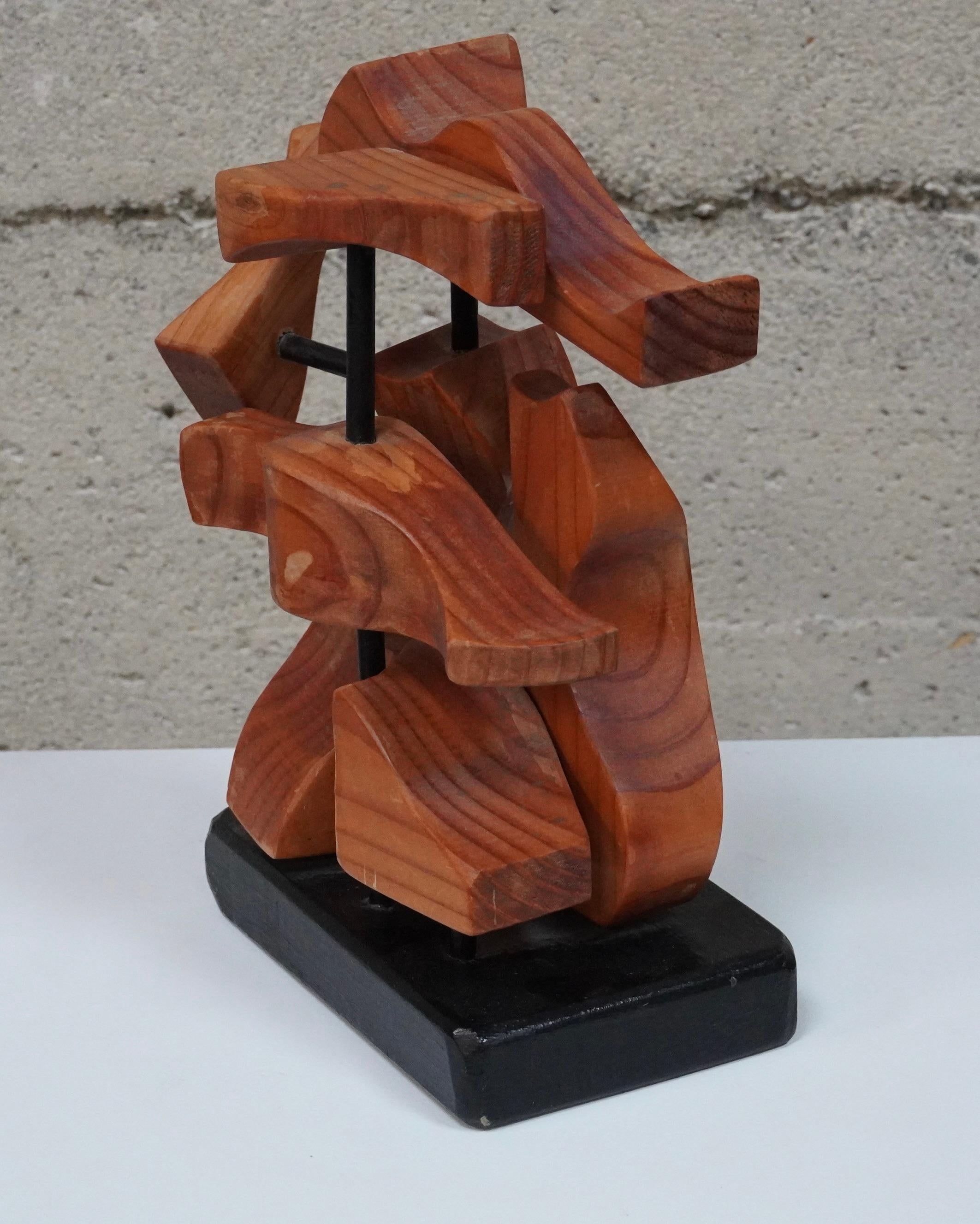 Modernist Abstract / Constructivist Wooden Sculpture For Sale 1