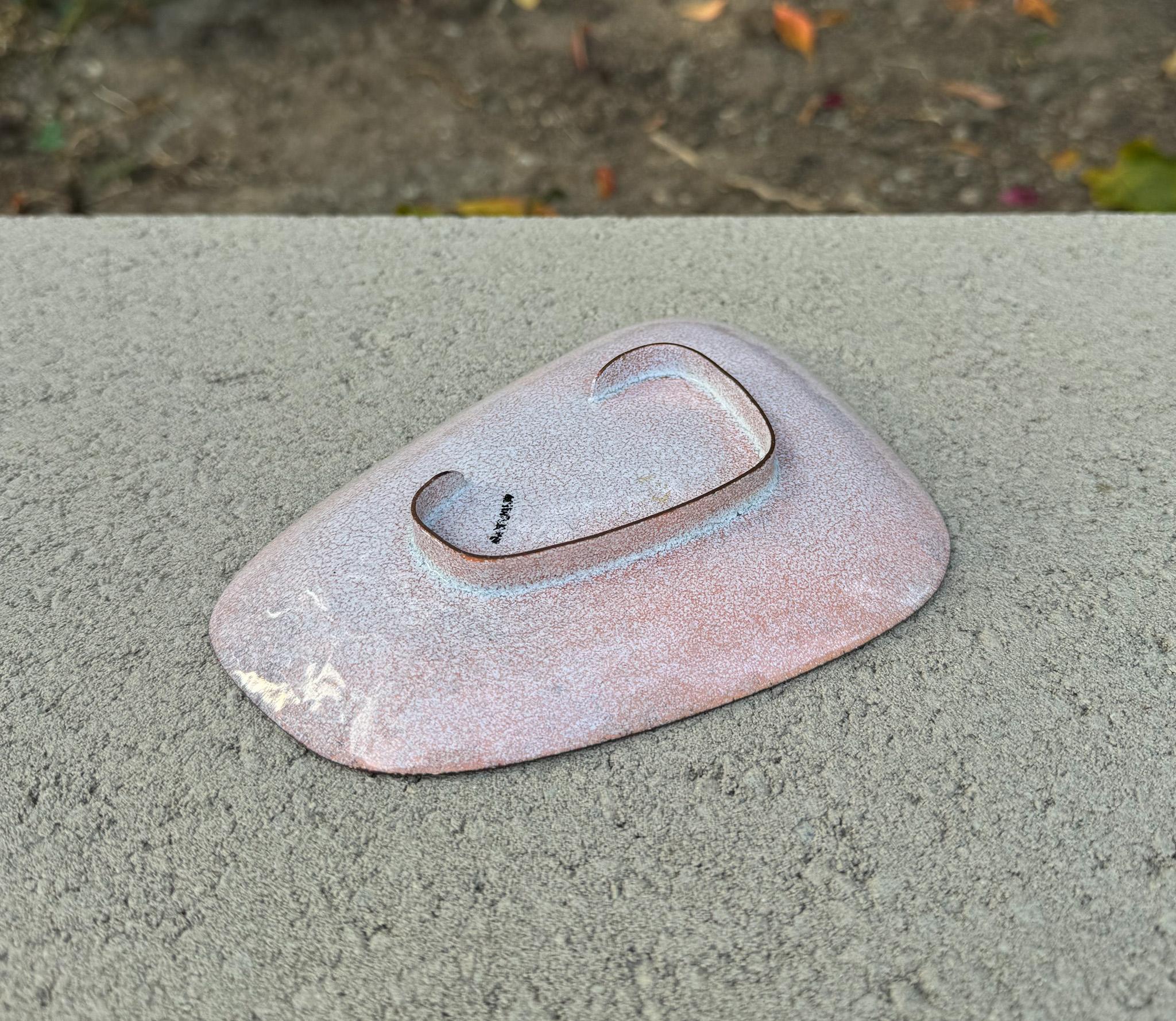 Modernist Abstract Enamel on Copper Tray, c.1960 10