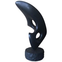 Modernist Abstract Marble Sculpture "Drolichonne" by Antoine Poncet
