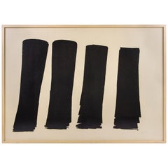 Modernist Abstract Painting by Albert Chubac, France, circa 1950
