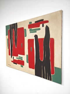 Modernist Abstract Painting by Marko Zivkovic Zimar, Yugoslavia 1970