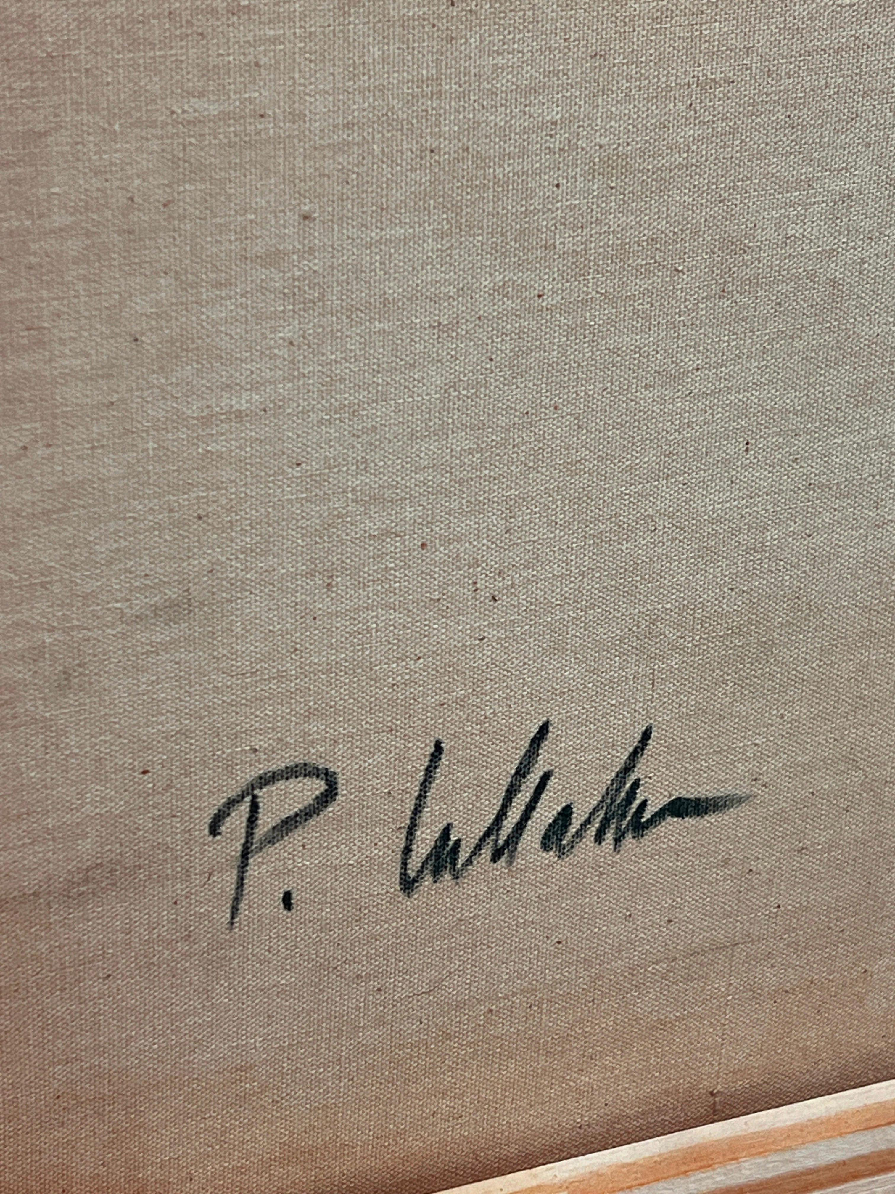 Pintura abstracta modernista del expresionista neoyorquino Phillip Callahan, hacia la década de 1960 en venta 5