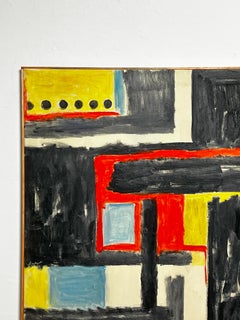 Modernist Abstract Painting by NY Expressionist Phillip Callahan, circa 1960s