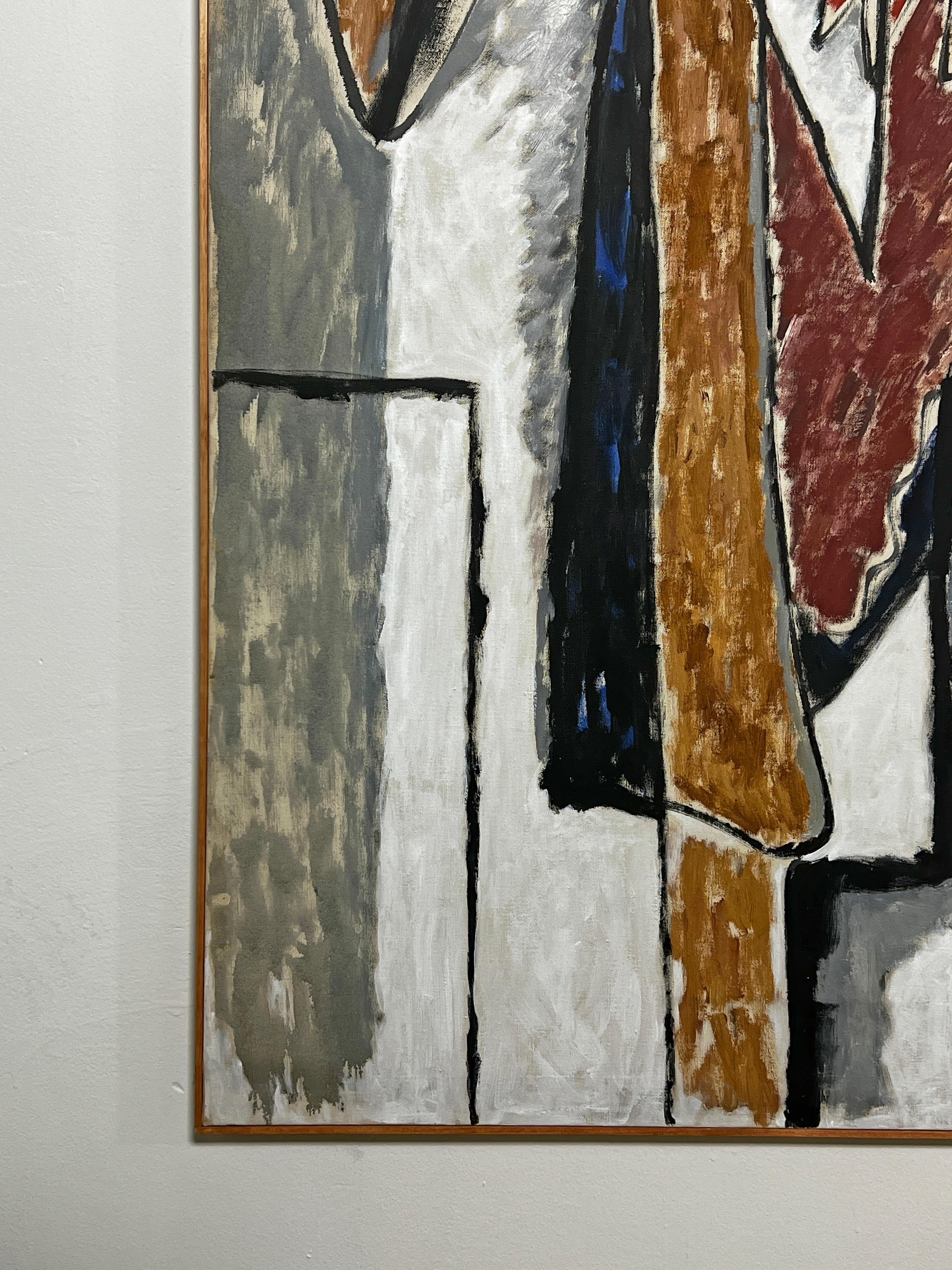Pintura abstracta modernista del expresionista neoyorquino Phillip Callahan, hacia la década de 1960 Estadounidense en venta