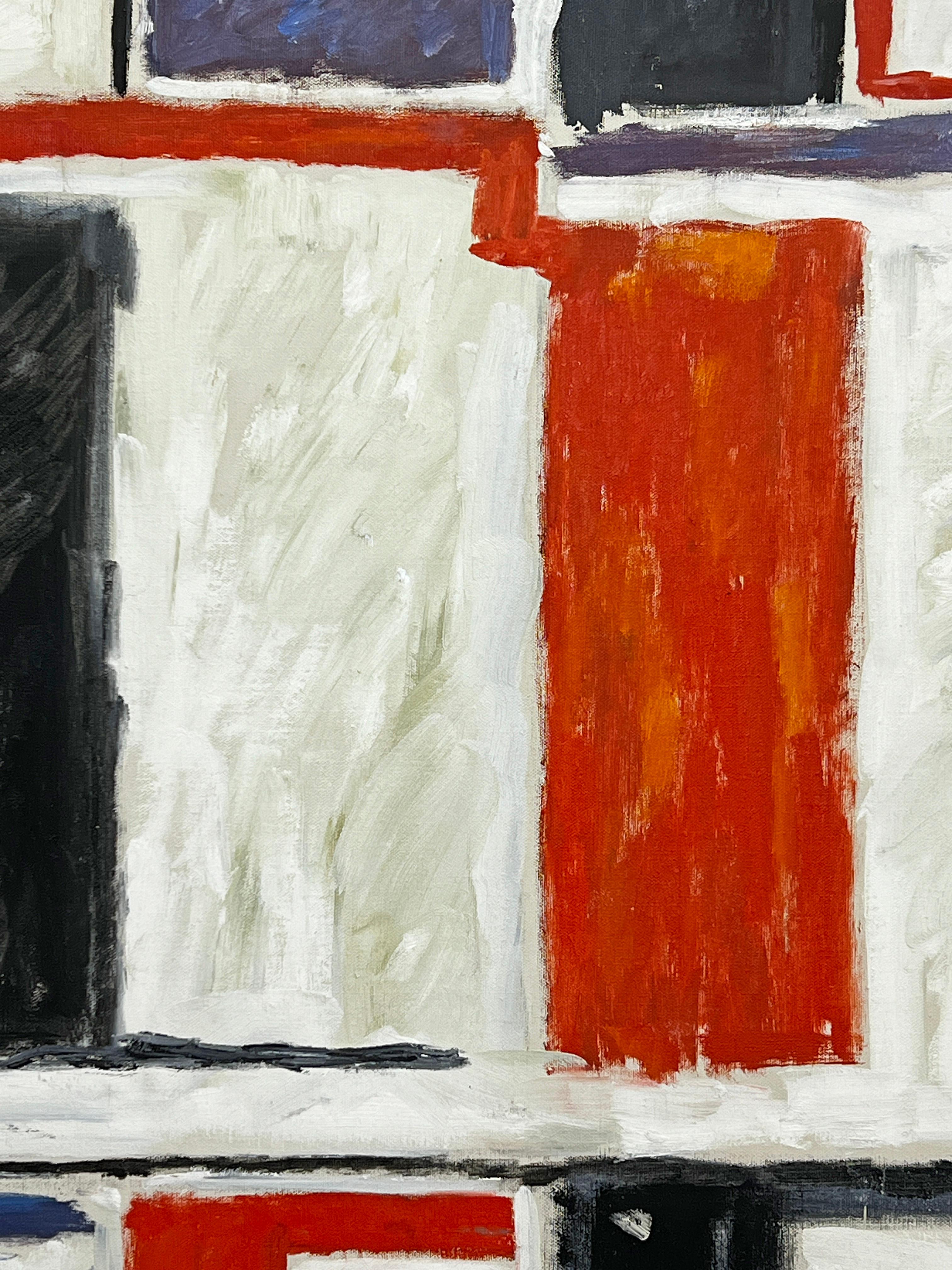 Pittura Quadro astratto modernista dell'espressionista di New York Phillip Callahan, circa anni '60 in vendita