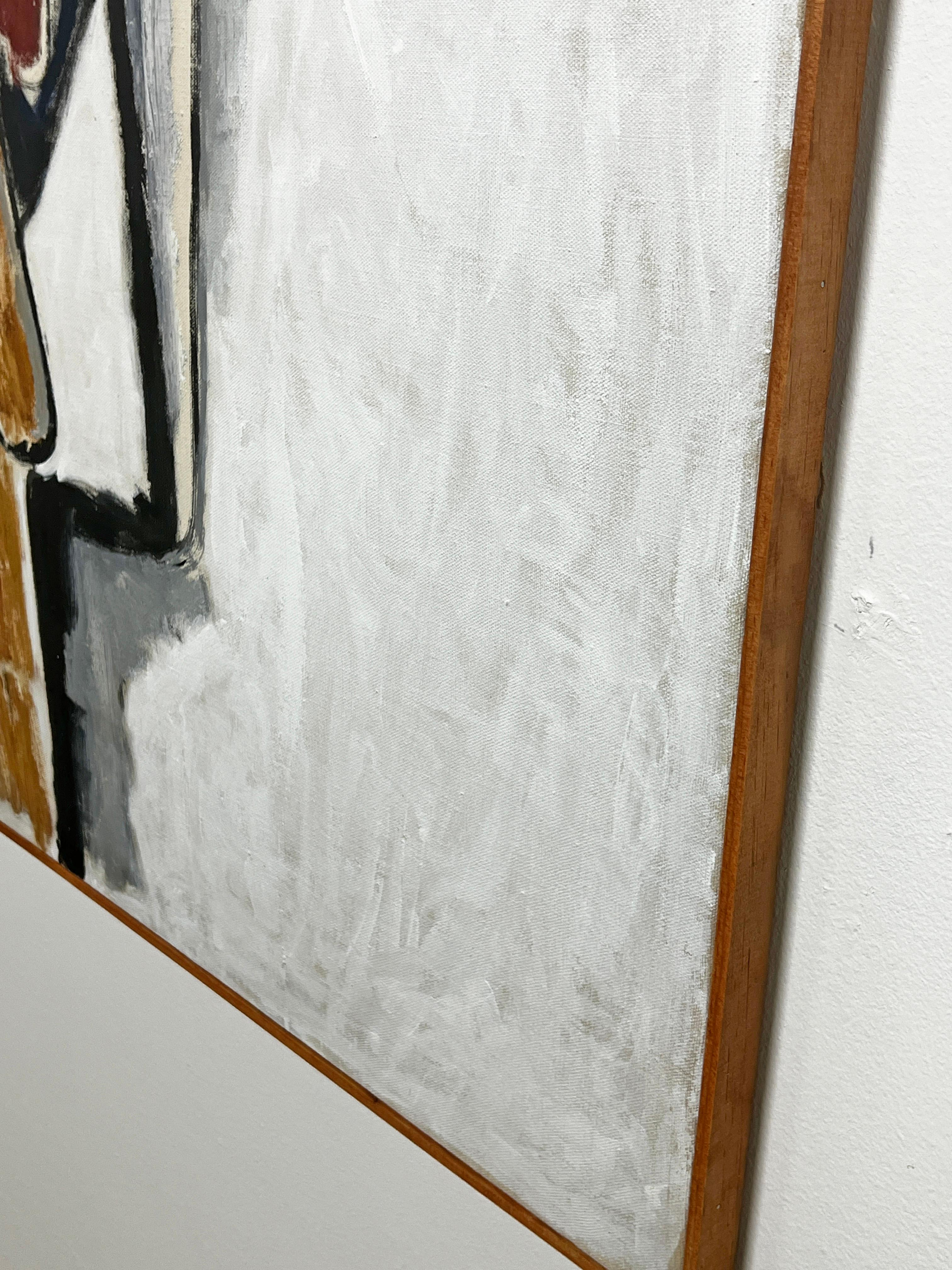 Pintura abstracta modernista del expresionista neoyorquino Phillip Callahan, hacia la década de 1960 en venta 3