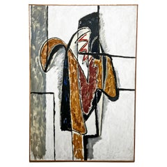 Quadro astratto modernista dell'espressionista di New York Phillip Callahan, circa anni '60