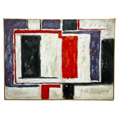 Quadro astratto modernista dell'espressionista di New York Phillip Callahan, circa anni '60