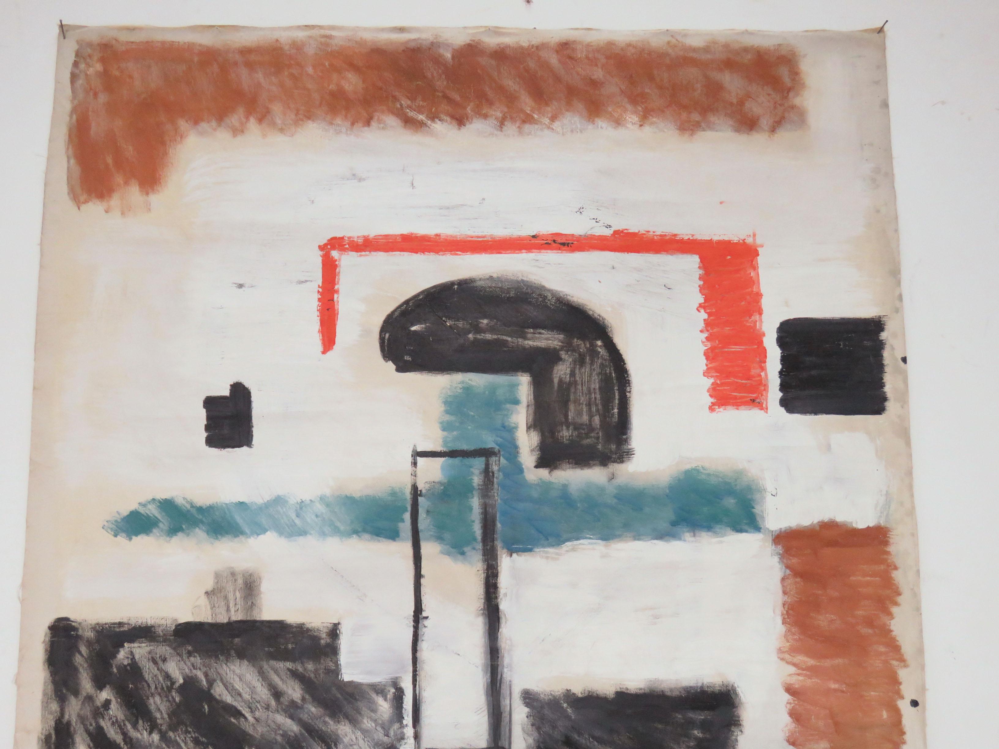 Modernist Abstract Painting by Phillip Callahan, circa 1960s 4