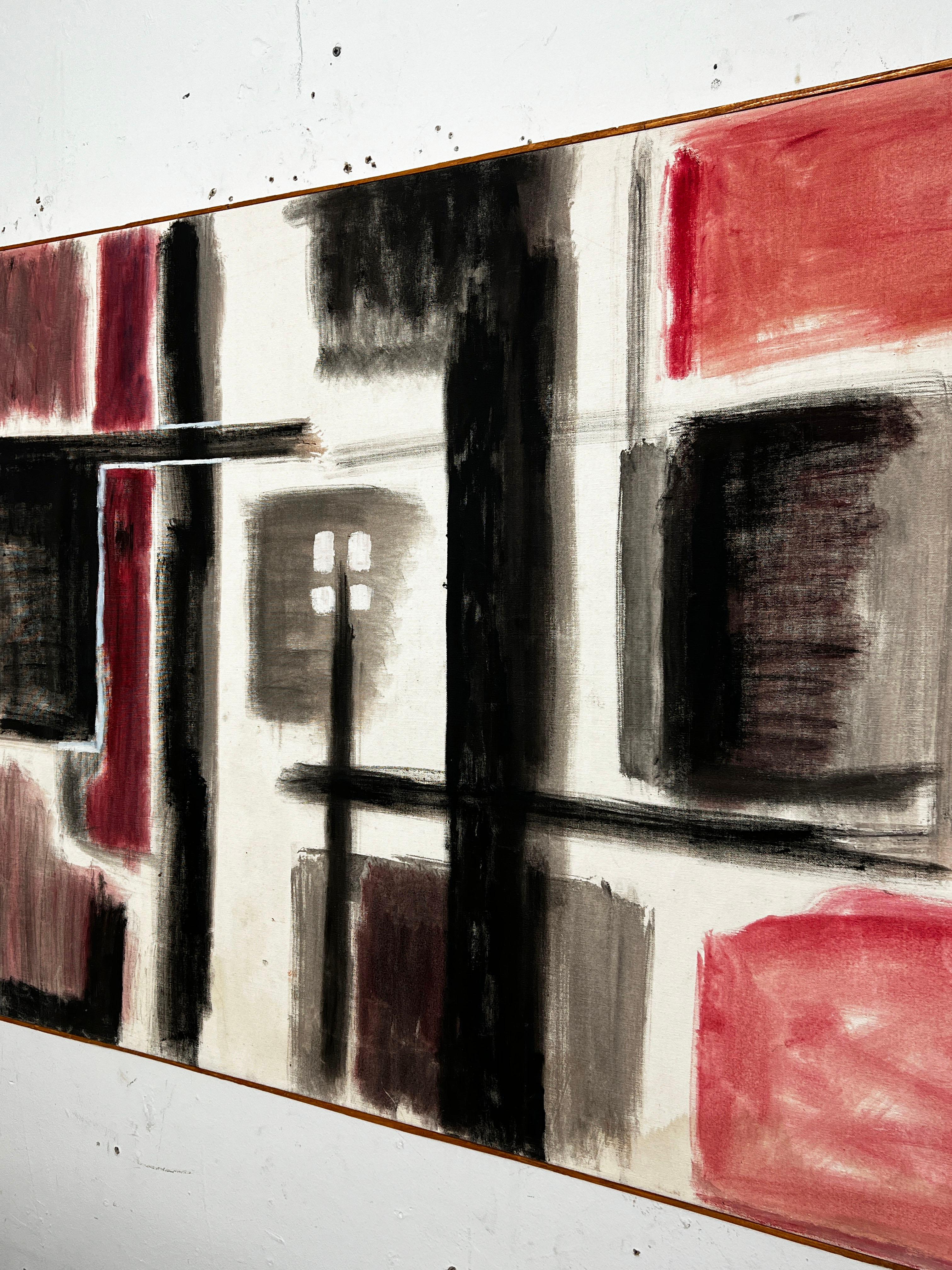 Mid-Century moderno Quadro astratto modernista dell'espressionista di New York Phillip Callahan, circa anni '60 in vendita