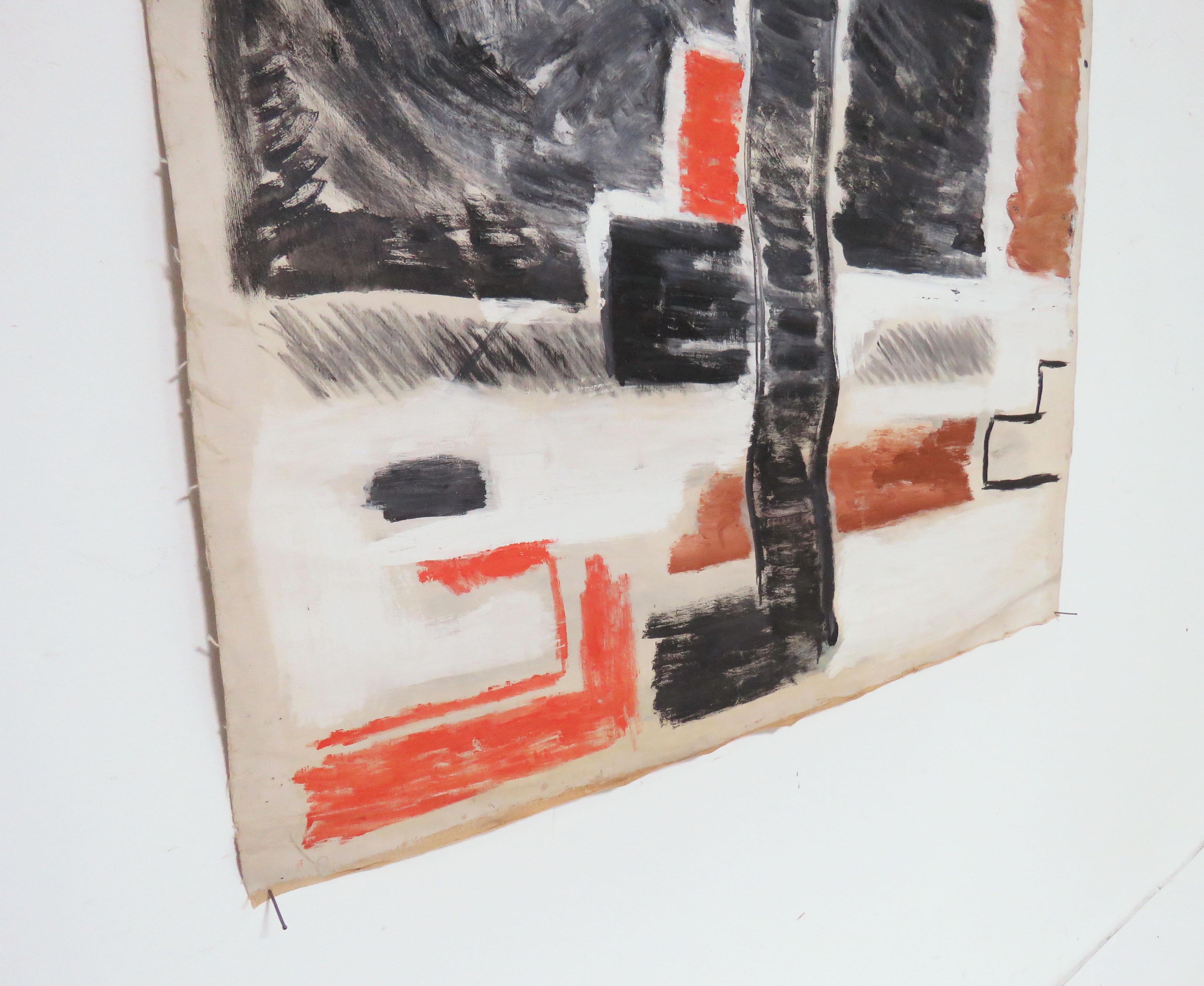 Mid-20th Century Modernist Abstract Painting by Phillip Callahan, circa 1960s