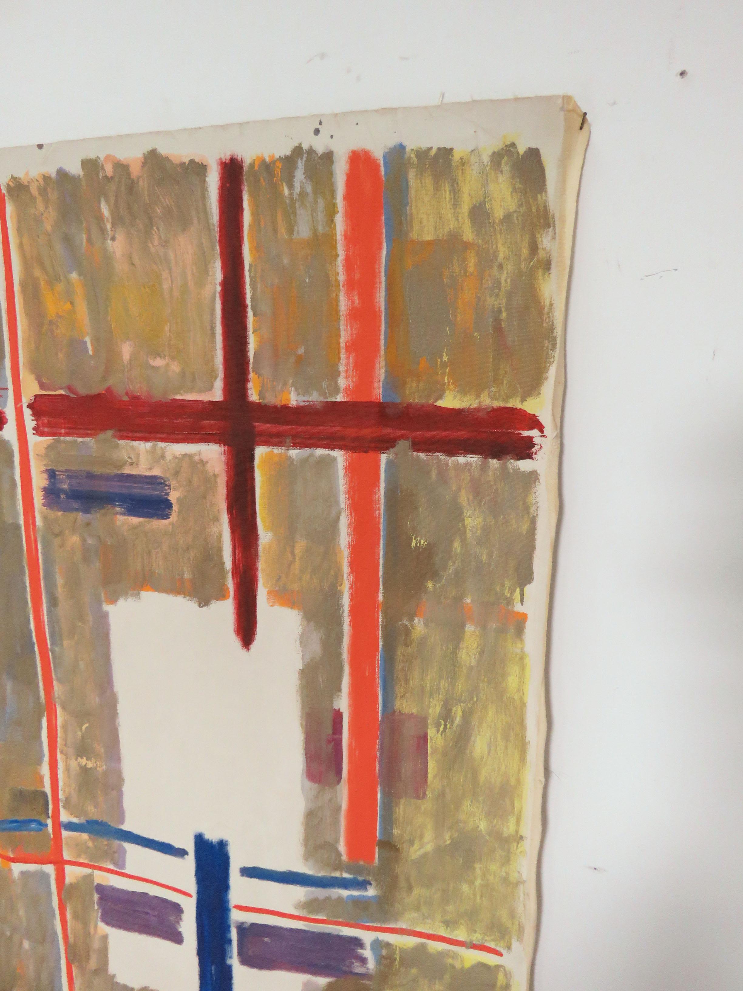 North American Modernist Abstract Painting by Phillip Callahan, circa 1960s