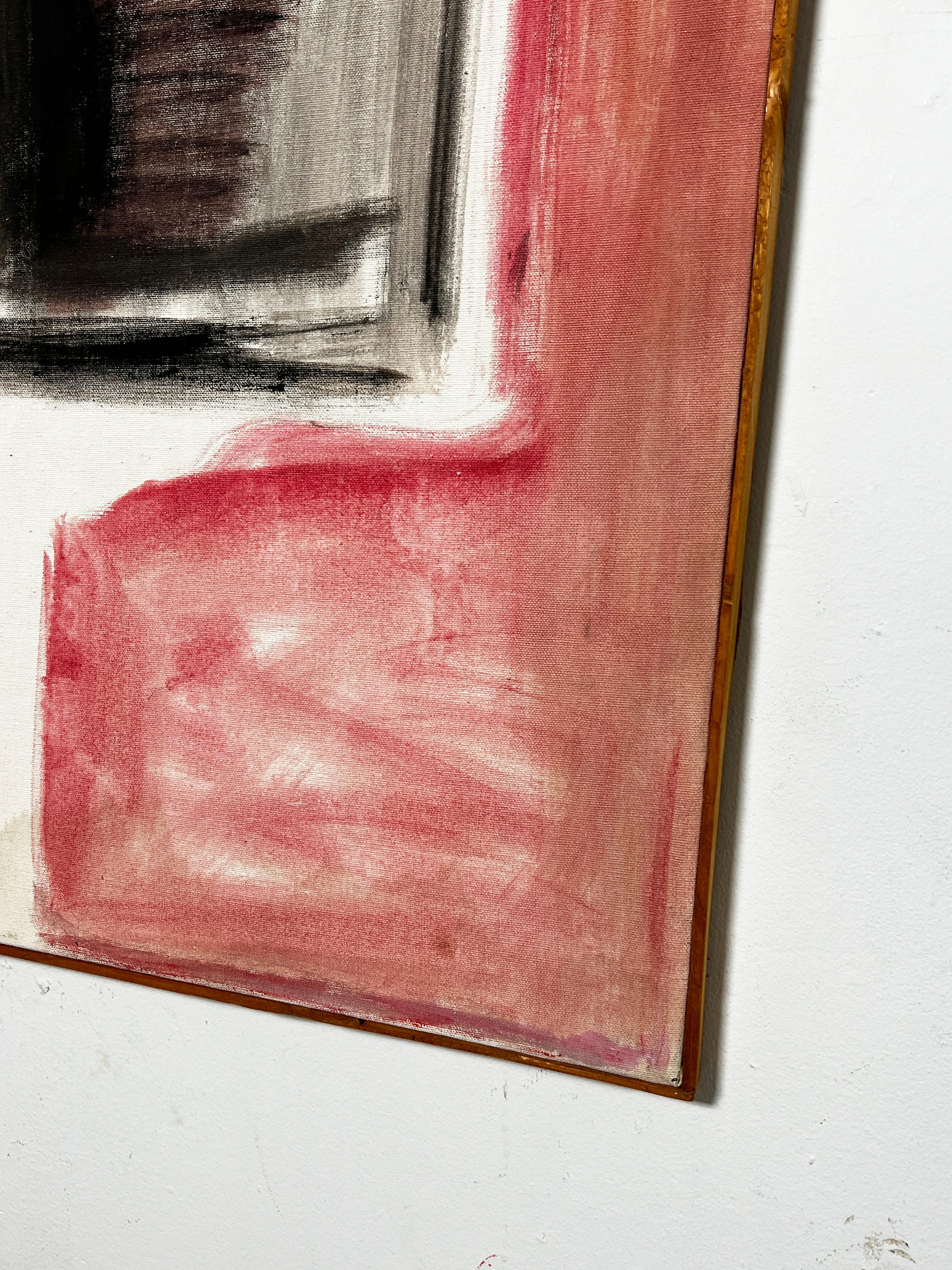 Pittura Quadro astratto modernista dell'espressionista di New York Phillip Callahan, circa anni '60 in vendita