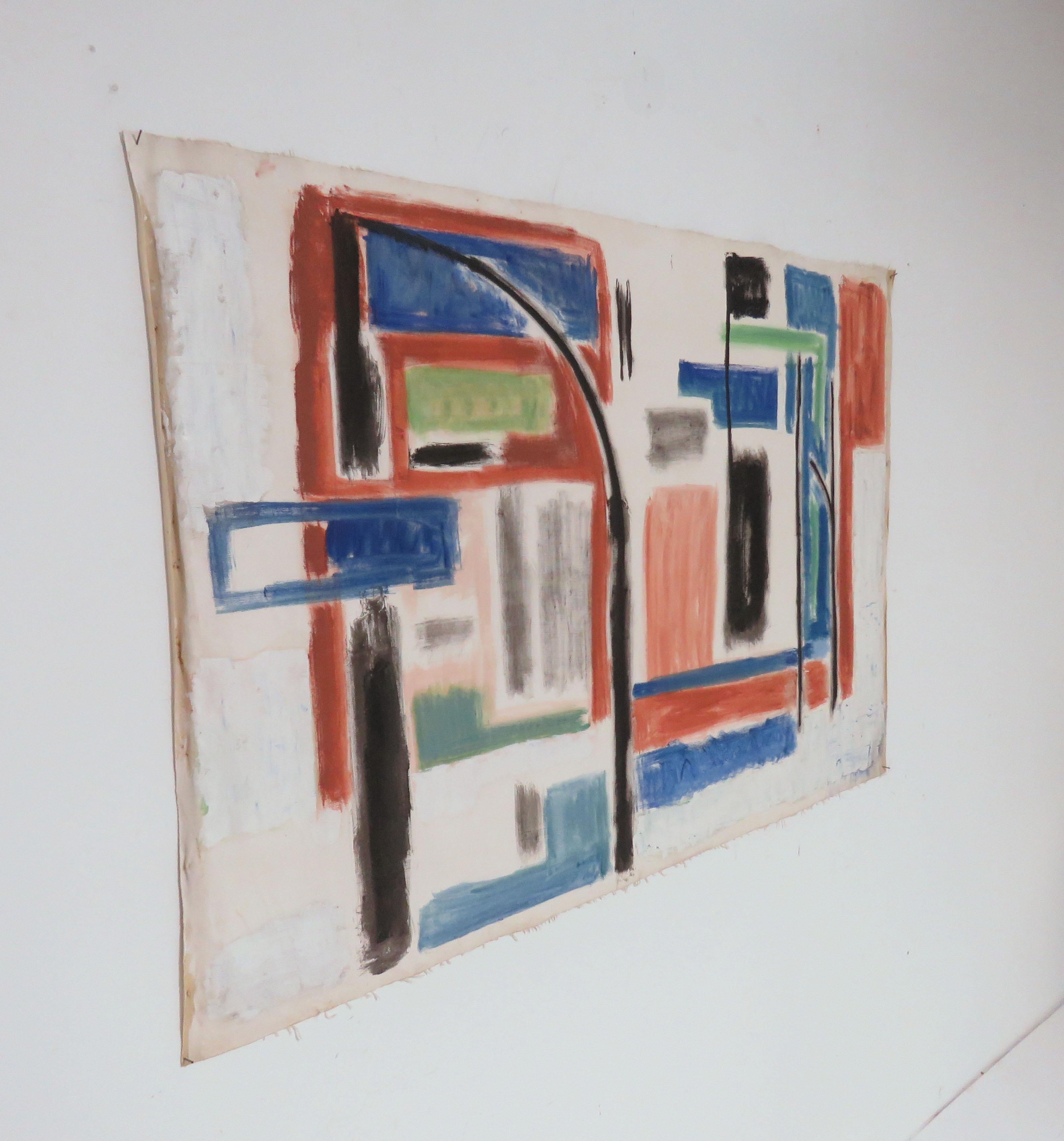 Modernist Abstract Painting by Phillip Callahan, circa 1960s 2