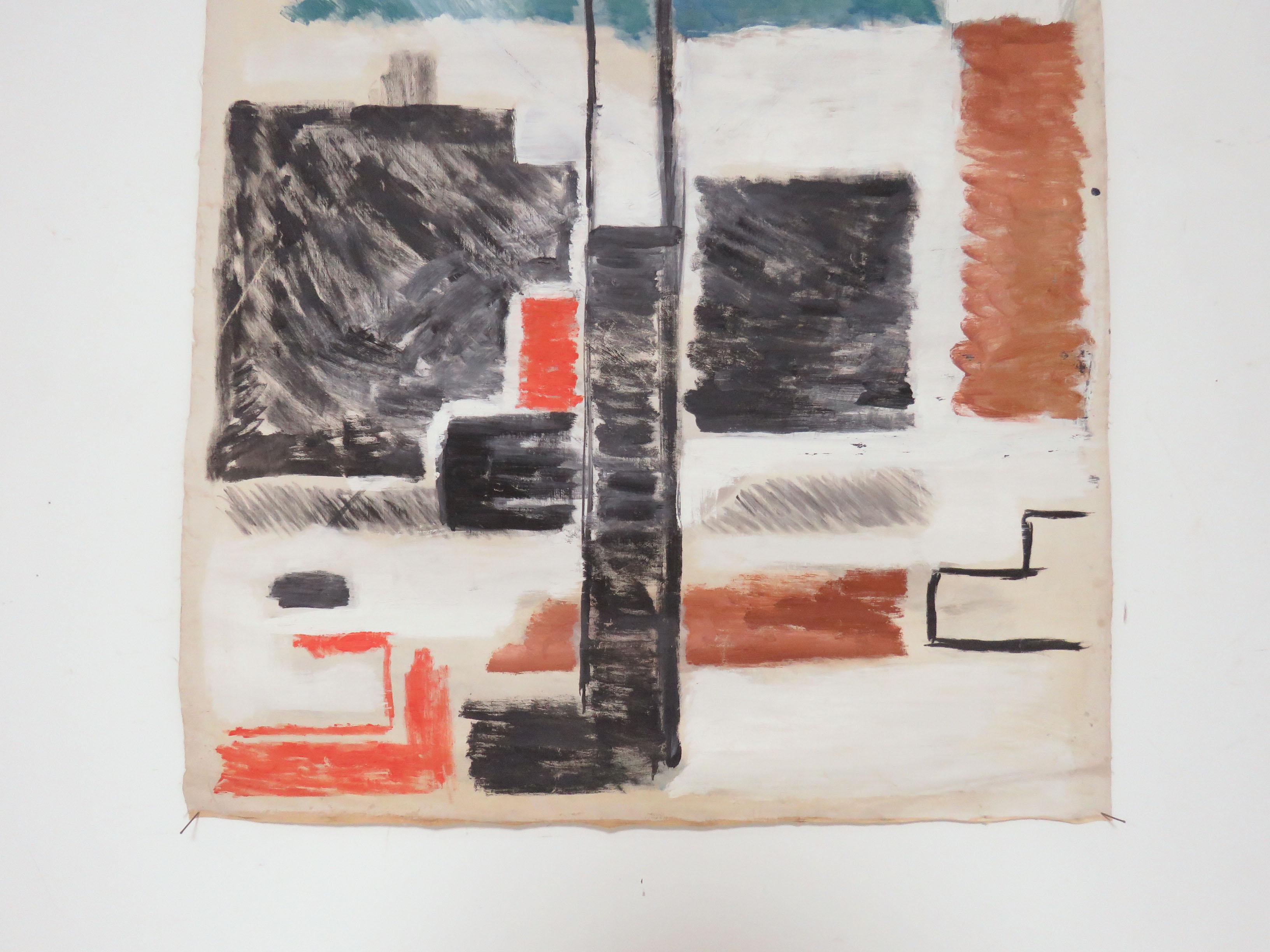 Modernist Abstract Painting by Phillip Callahan, circa 1960s 3