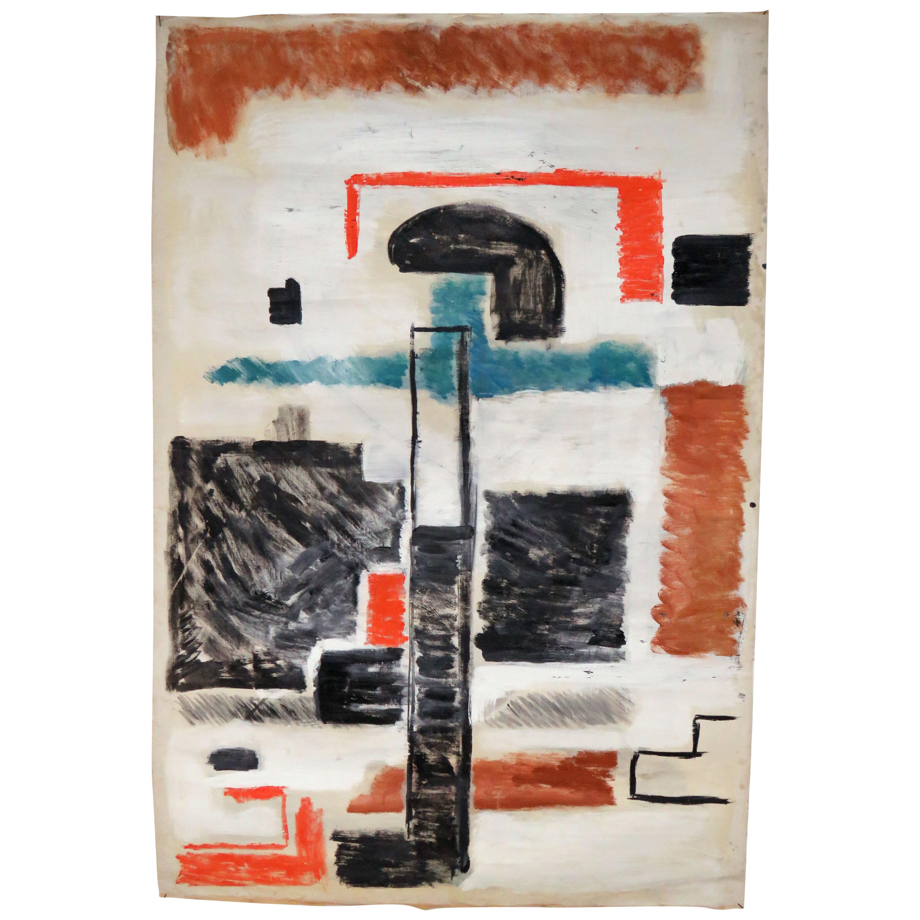 Modernist Abstract Painting by Phillip Callahan, circa 1960s