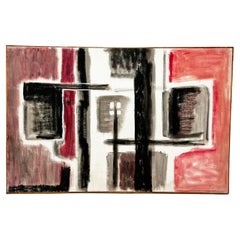 Quadro astratto modernista dell'espressionista di New York Phillip Callahan, circa anni '60