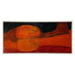Peinture abstraite moderniste de Sy Rudman, vers les années 1960