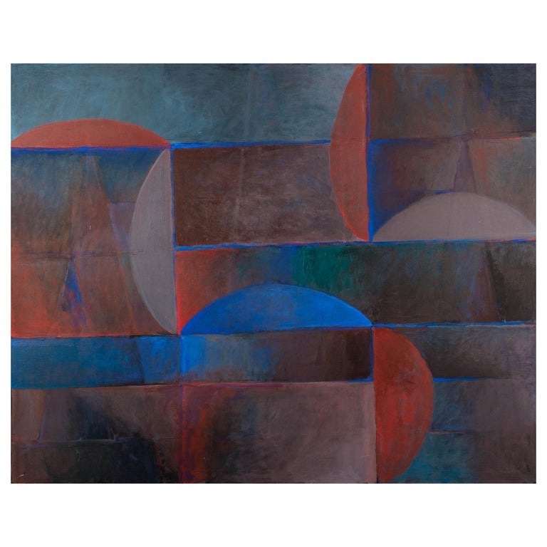 Modernist Abstract Painting by Richard Roberts  For Sale