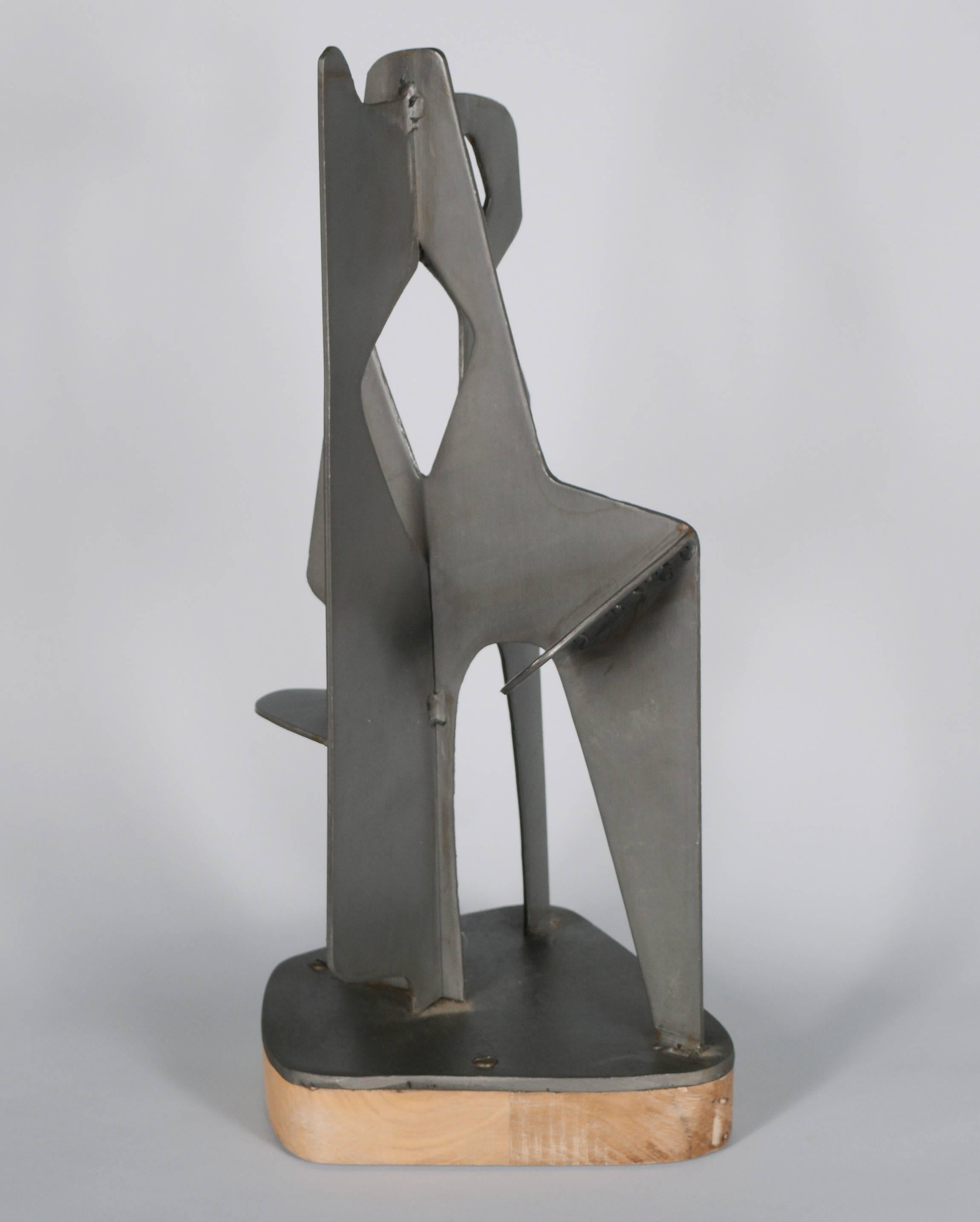 20th Century Modernist Abstract Steel Sculpture