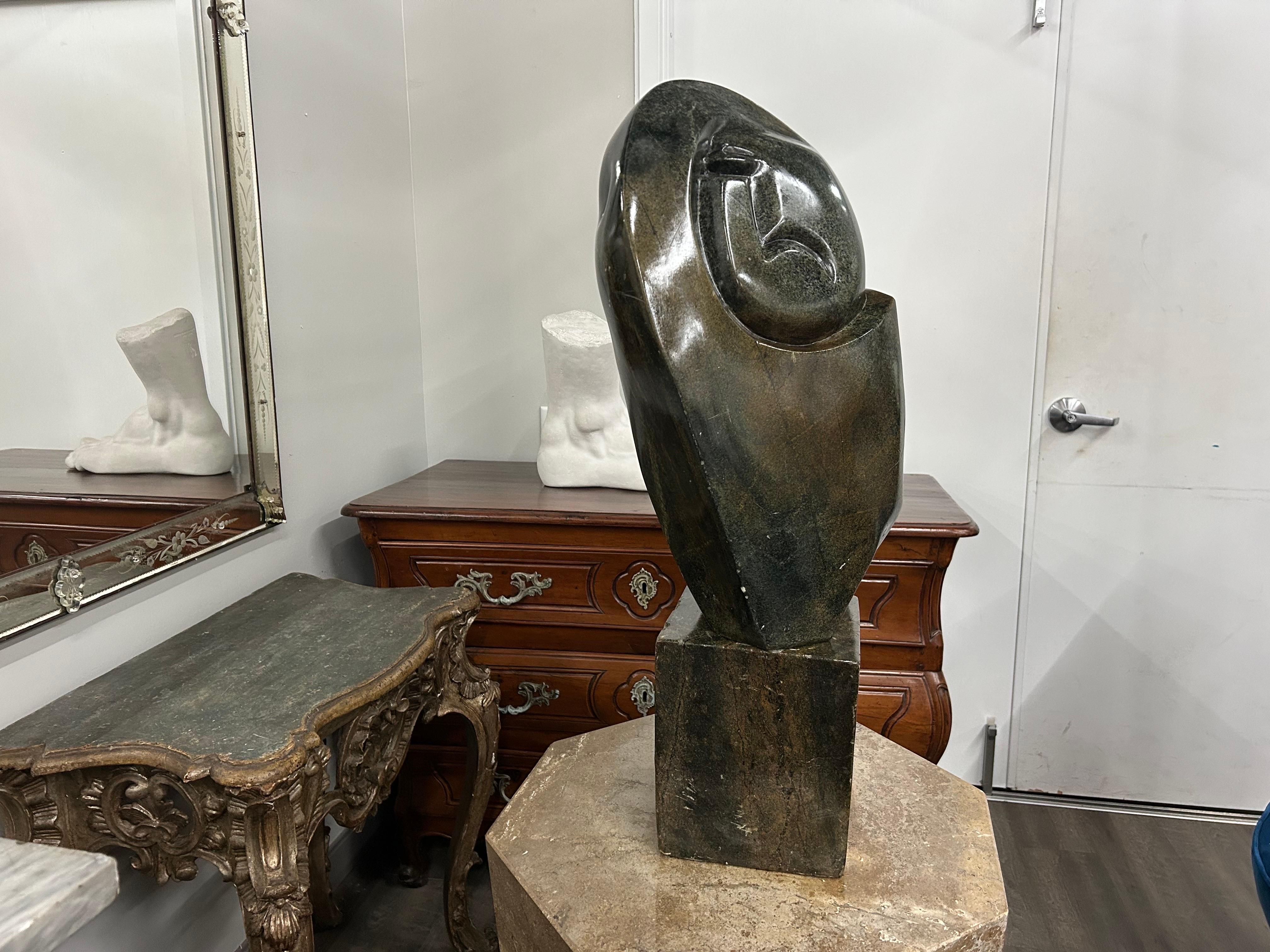 Mid-Century Modern Modernist Abstract Stone Sculpture For Sale