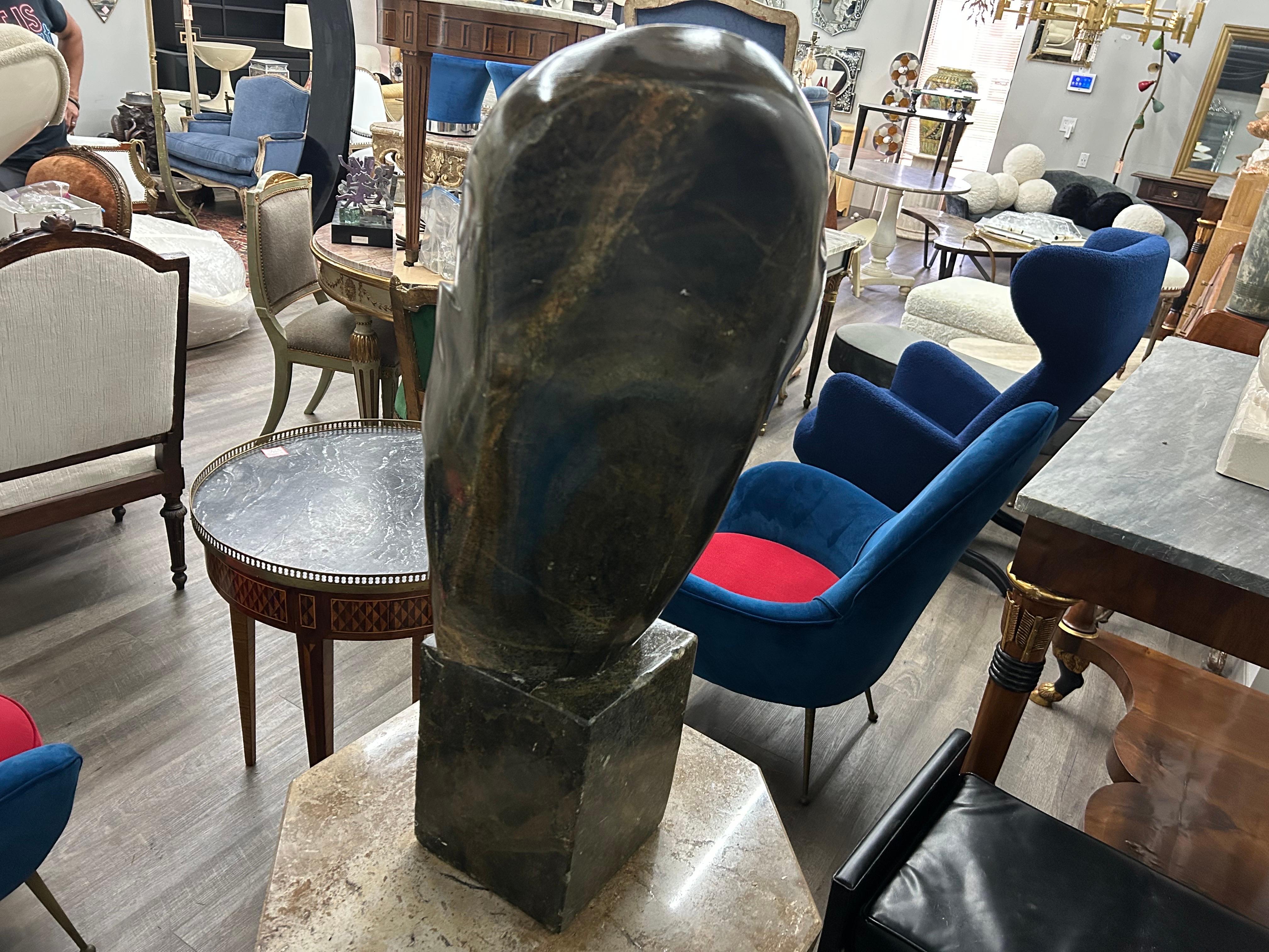 Modernist Abstract Stone Sculpture For Sale 2