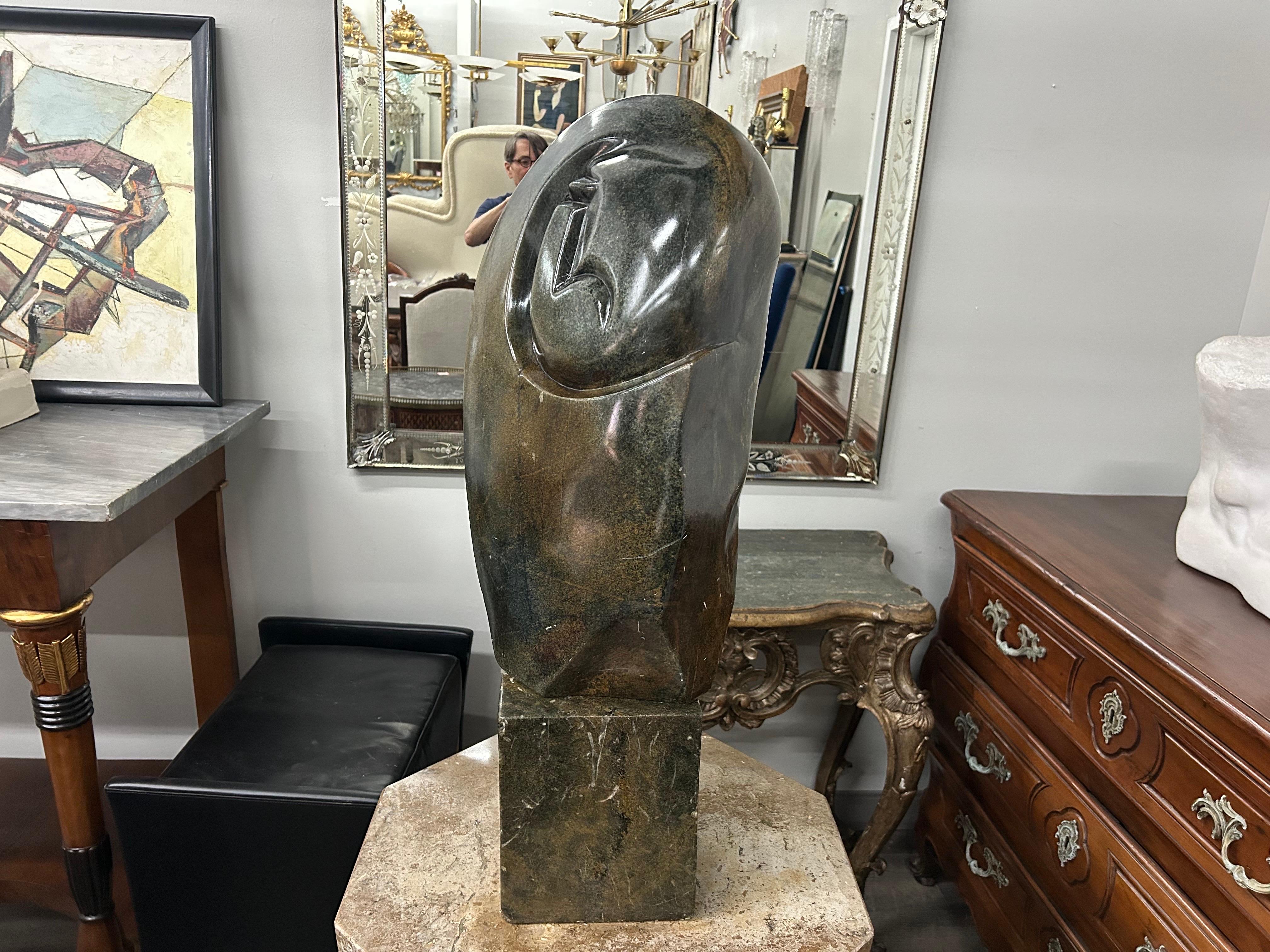 Modernist Abstract Stone Sculpture For Sale 4