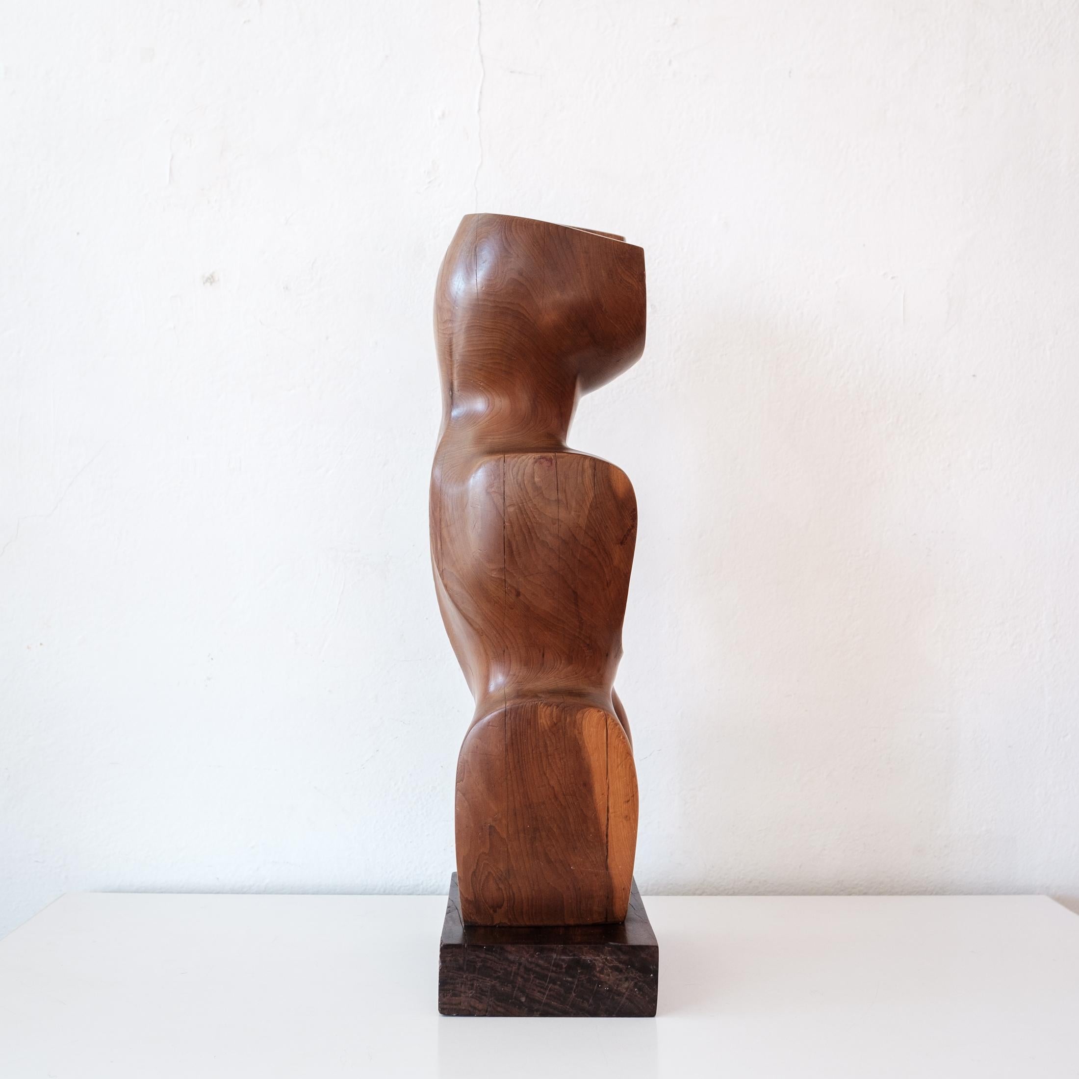 Modernist Abstract Wood Sculpture 1960s In Good Condition In San Diego, CA