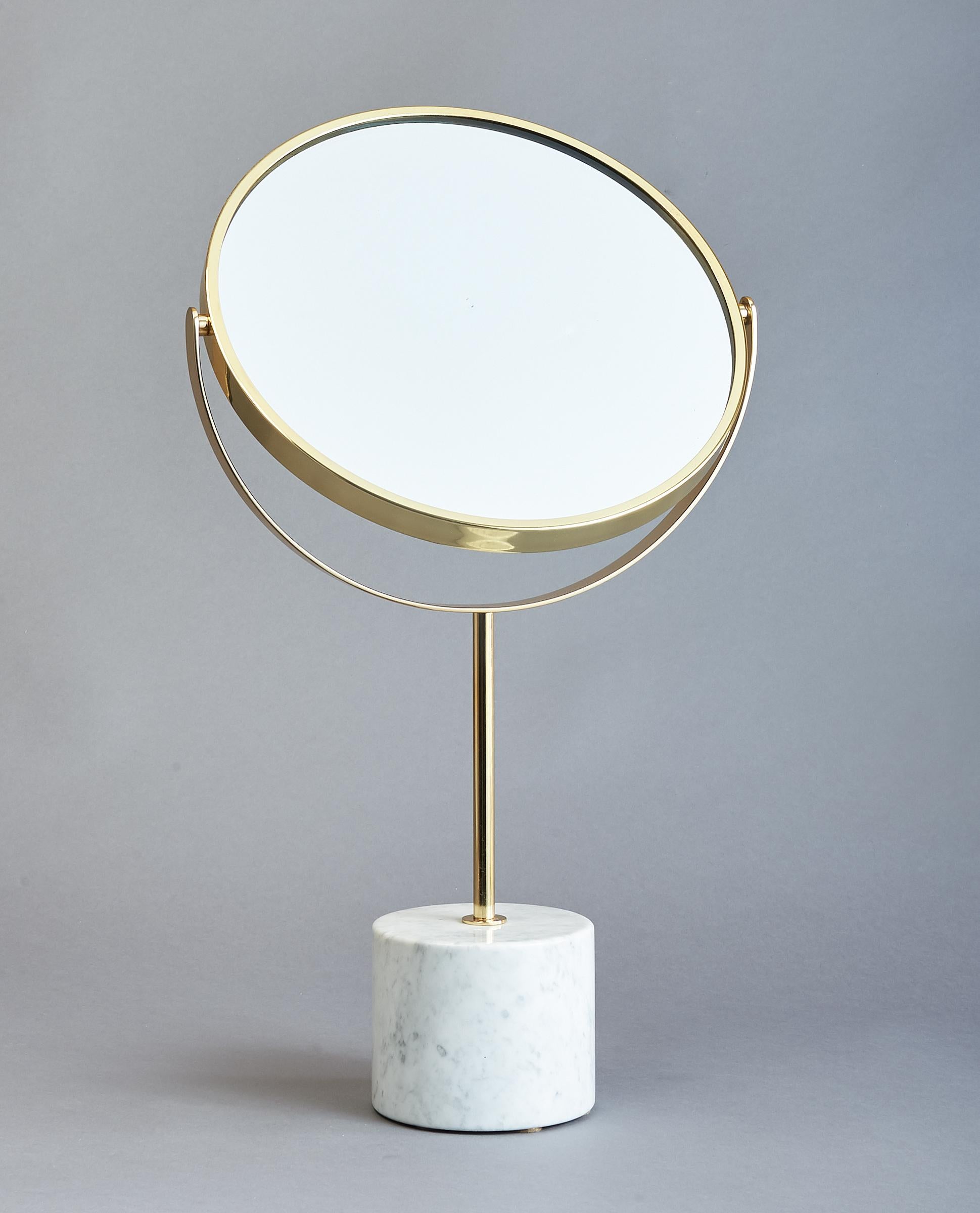 Italian Modernist Adjustable Table Mirror, Italy, 1950's For Sale