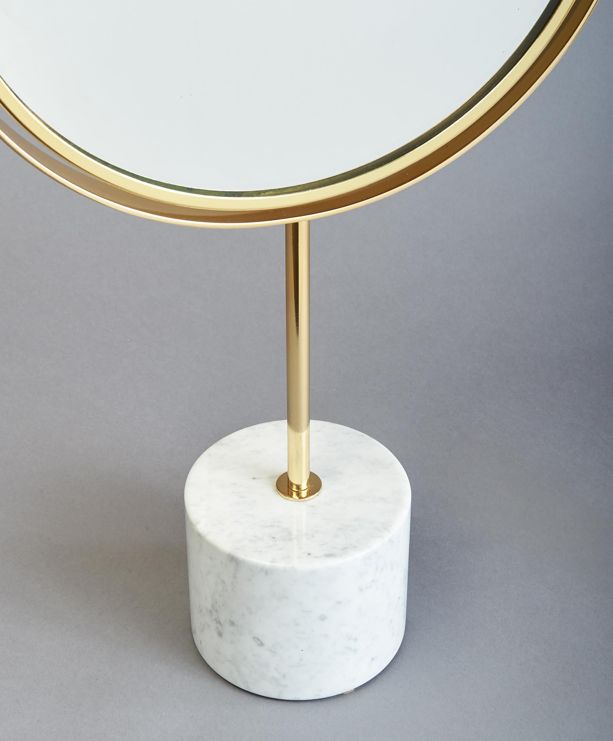Modernist Adjustable Table Mirror, Italy, 1950's In Good Condition For Sale In New York, NY
