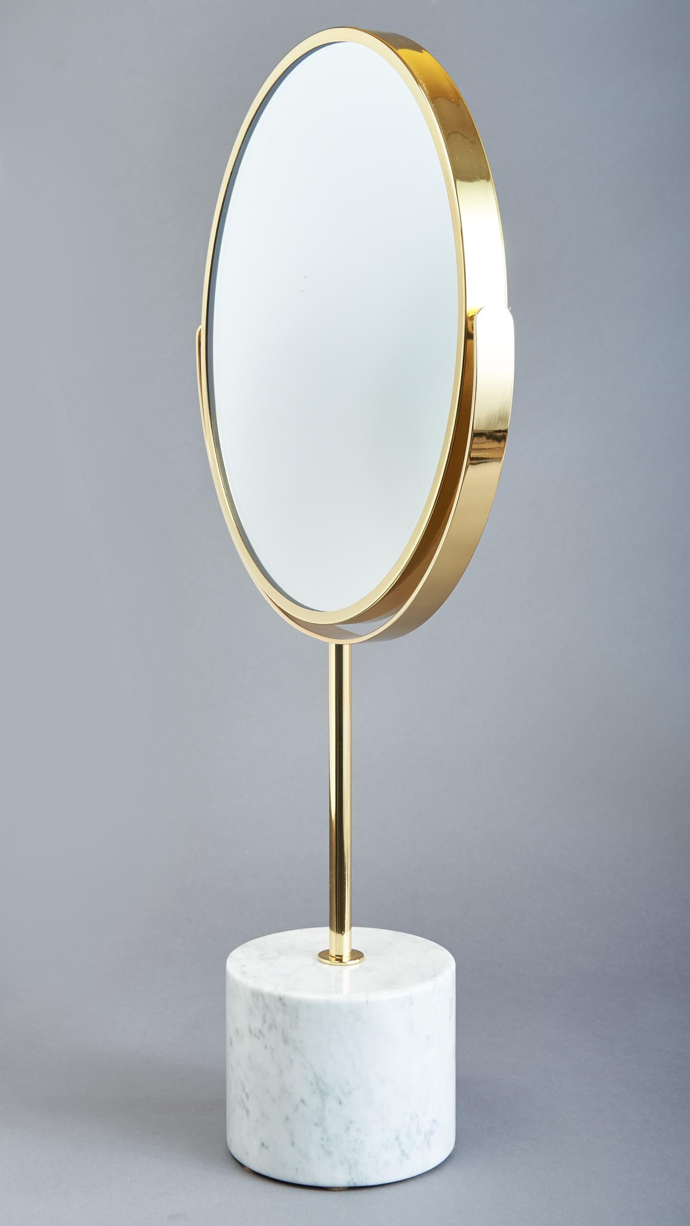 Mid-20th Century Modernist Adjustable Table Mirror, Italy, 1950's For Sale