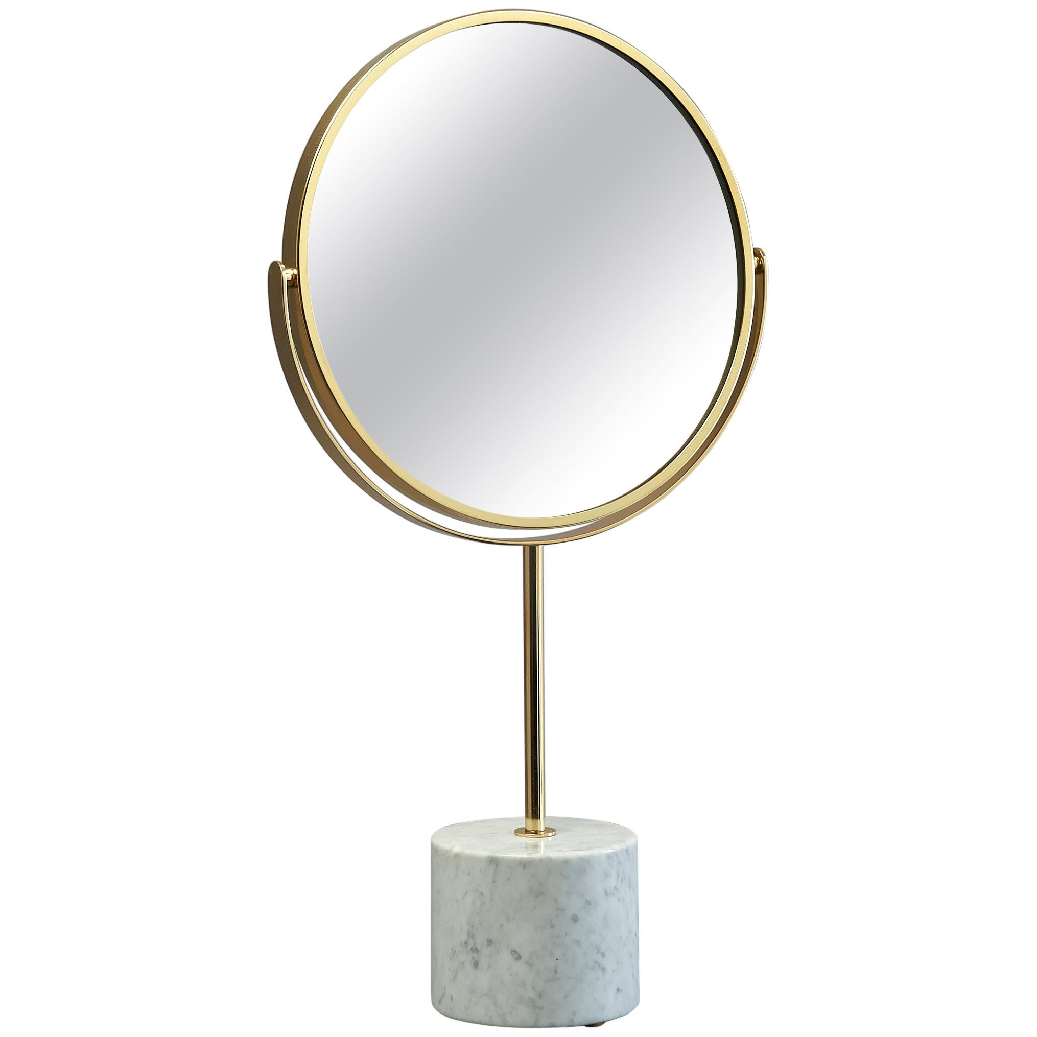 Modernist Adjustable Table Mirror, Italy, 1950's For Sale