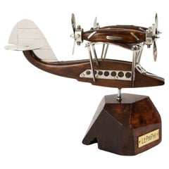 Modernist Airplane Seaplane Desk Model, circa 1940