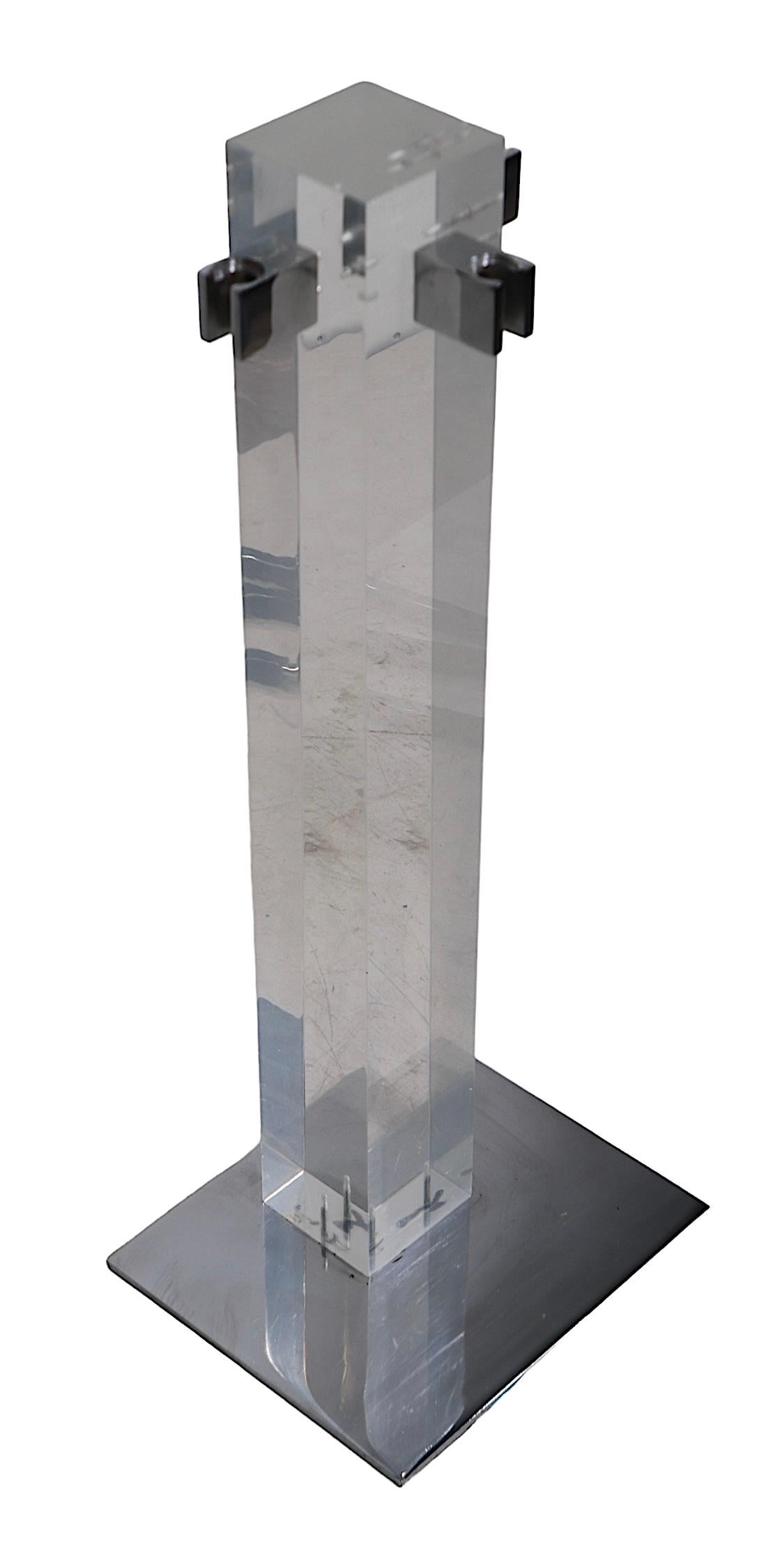 Modernist Albrizi Lucite und Chrom Kamin Werkzeug Set c 1960/70's im Angebot 5