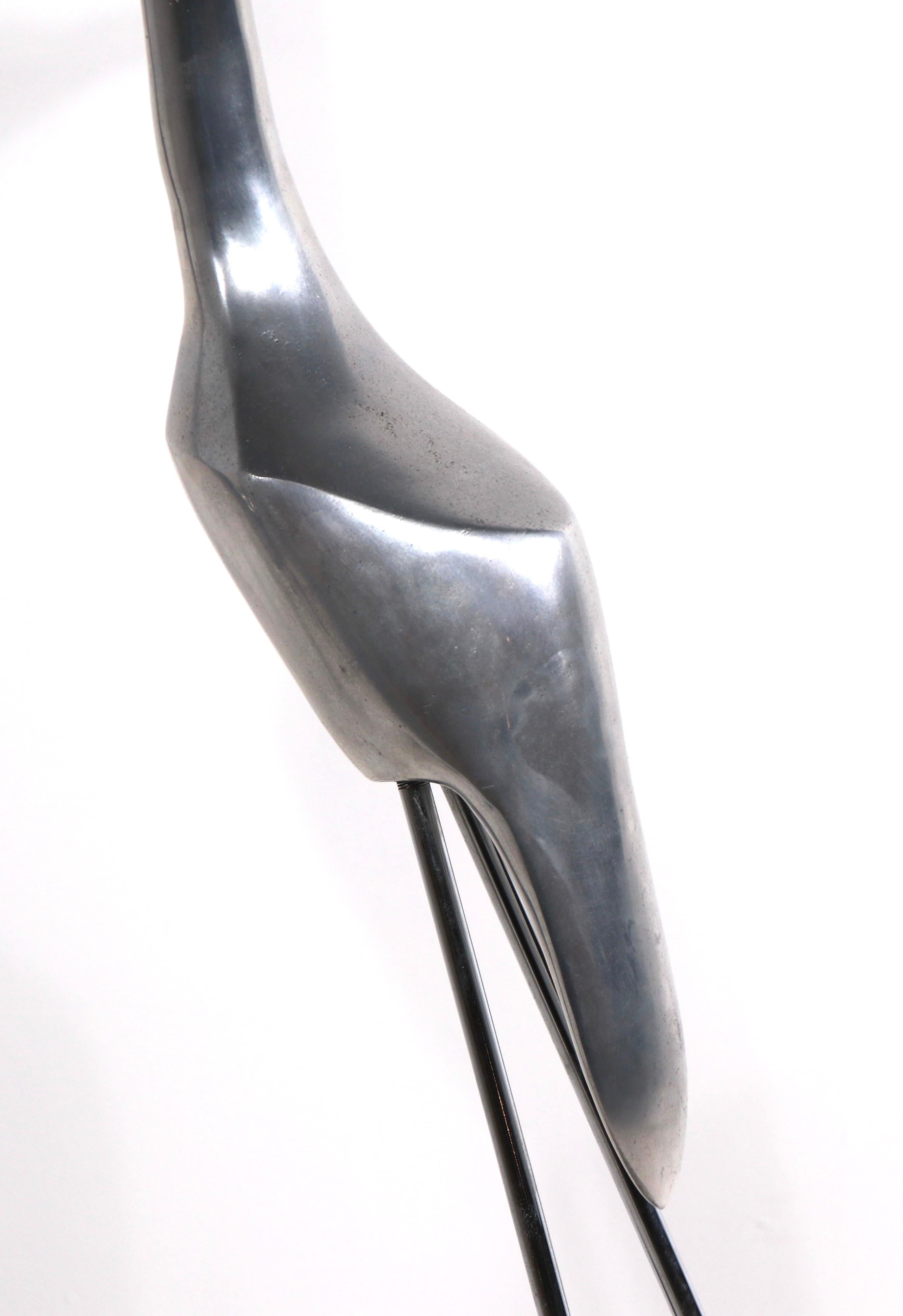 Modernist Aluminum Bird Sculpture by Jere In Good Condition In New York, NY