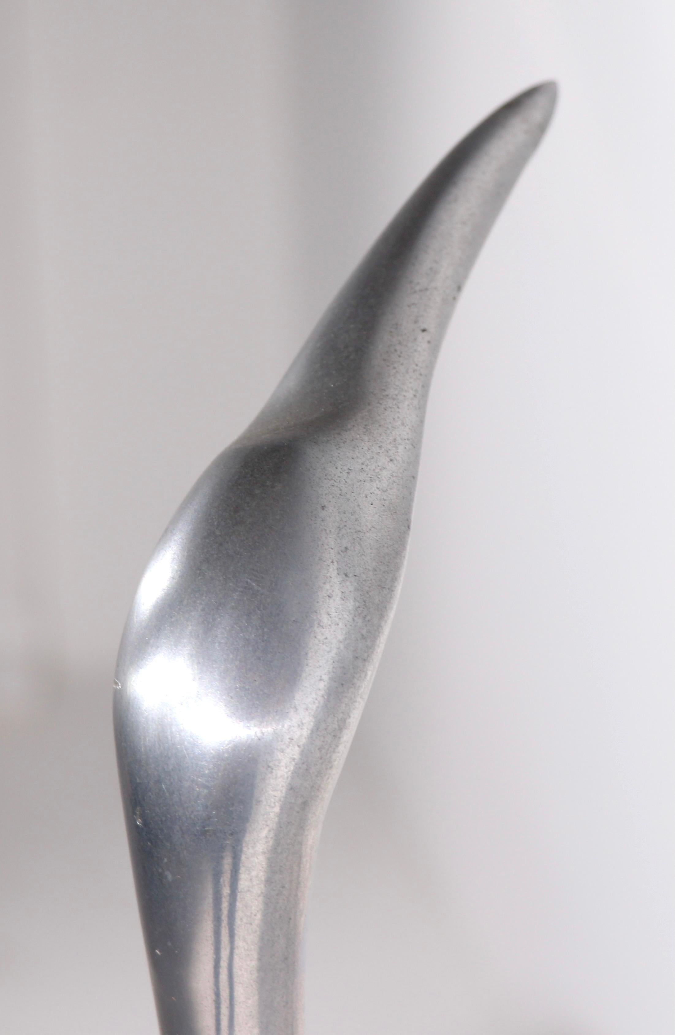 Modernist Aluminum Bird Sculpture by Jere 3