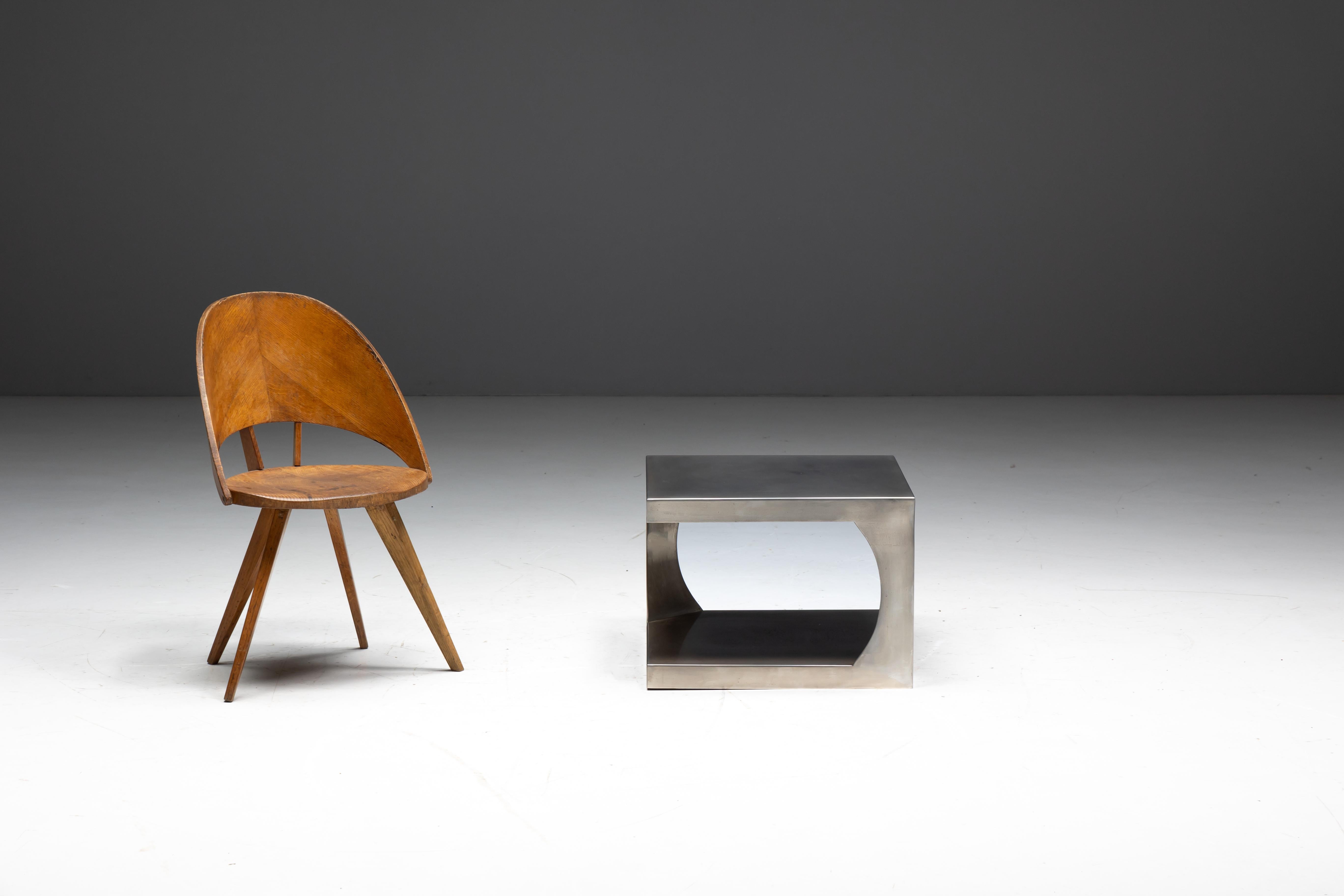 Modernist Aluminum Side Tables, Italy, 1970s en vente 9