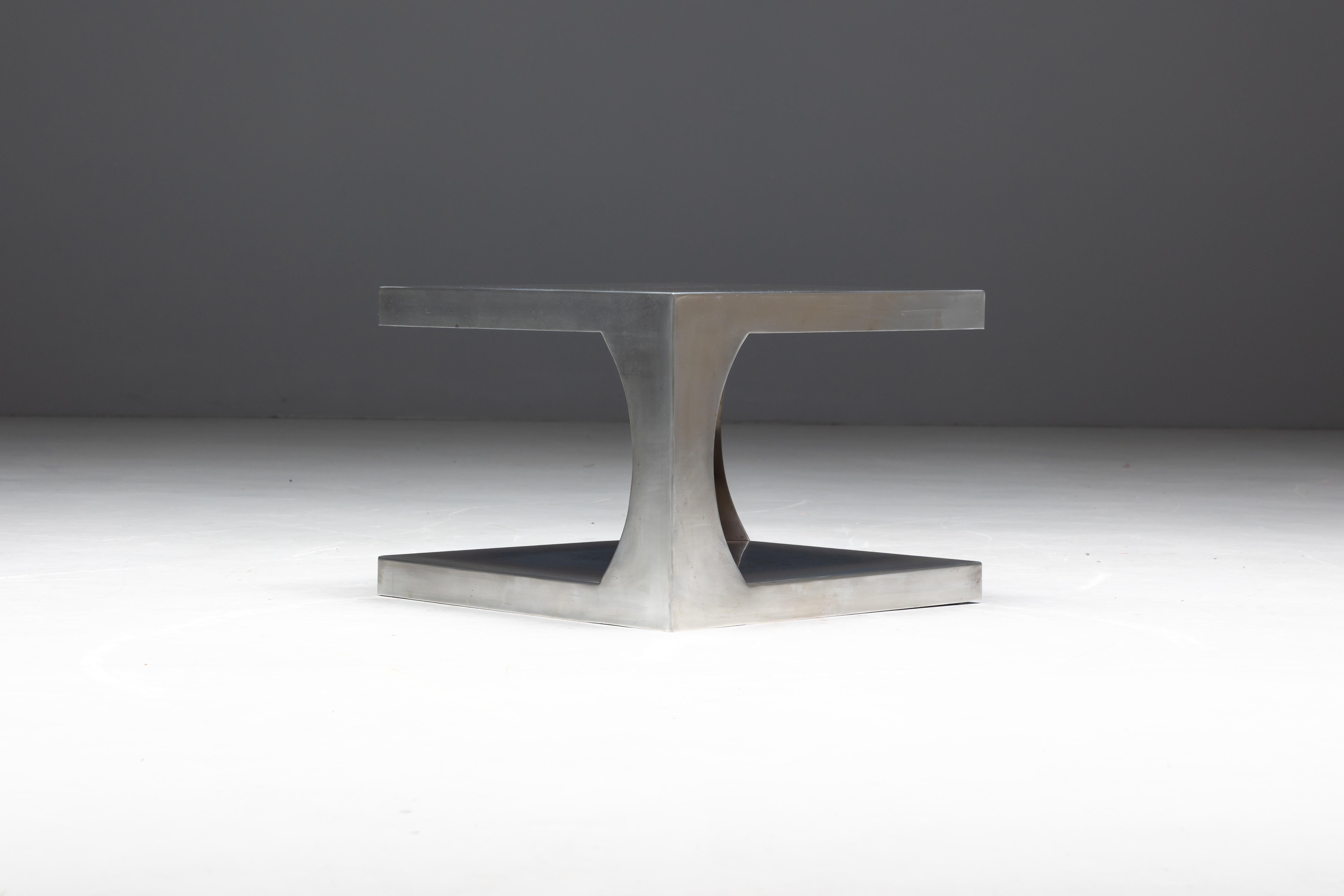 Modernist Aluminum Side Tables, Italy, 1970s en vente 11