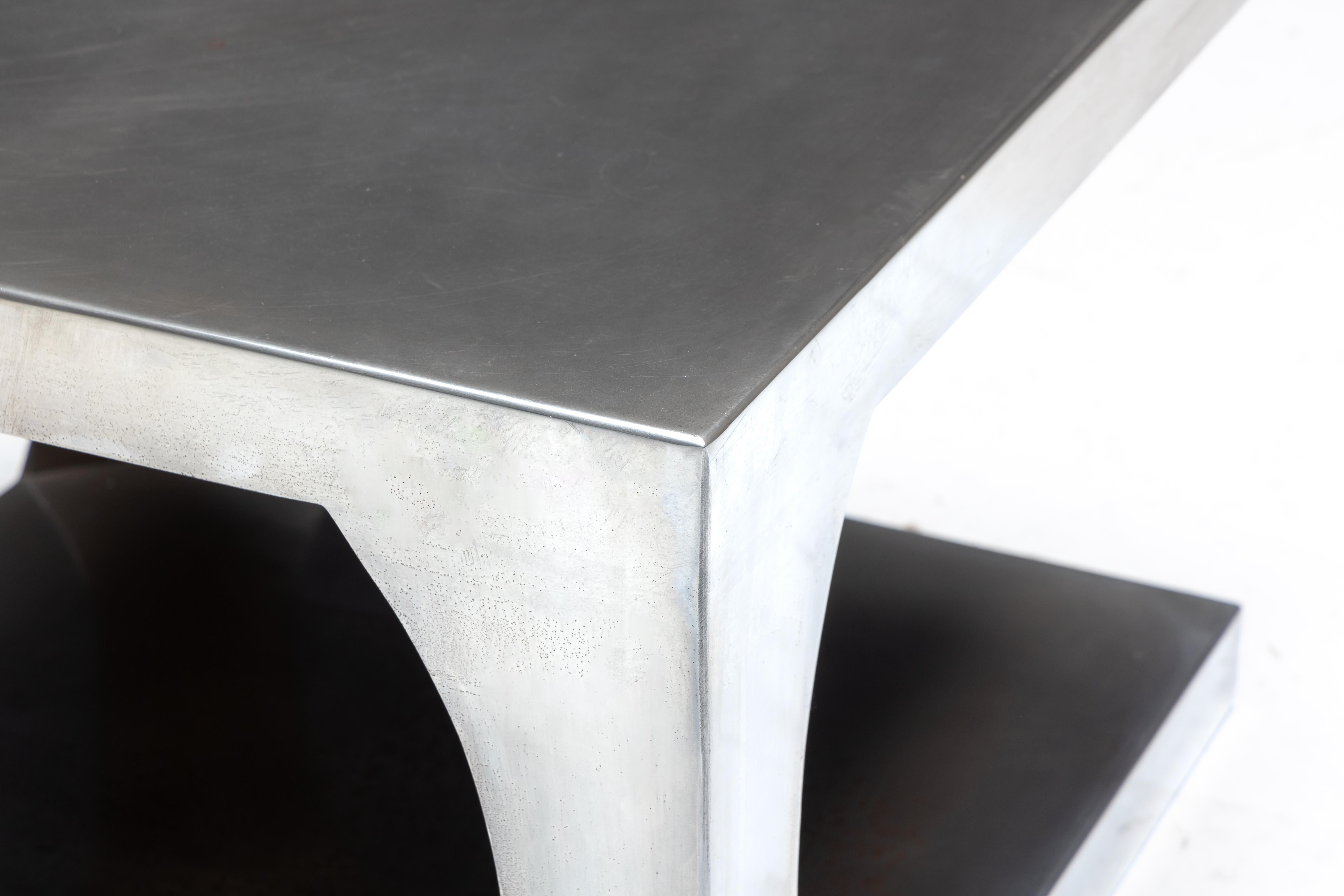 Modernist Aluminum Side Tables, Italy, 1970s en vente 12