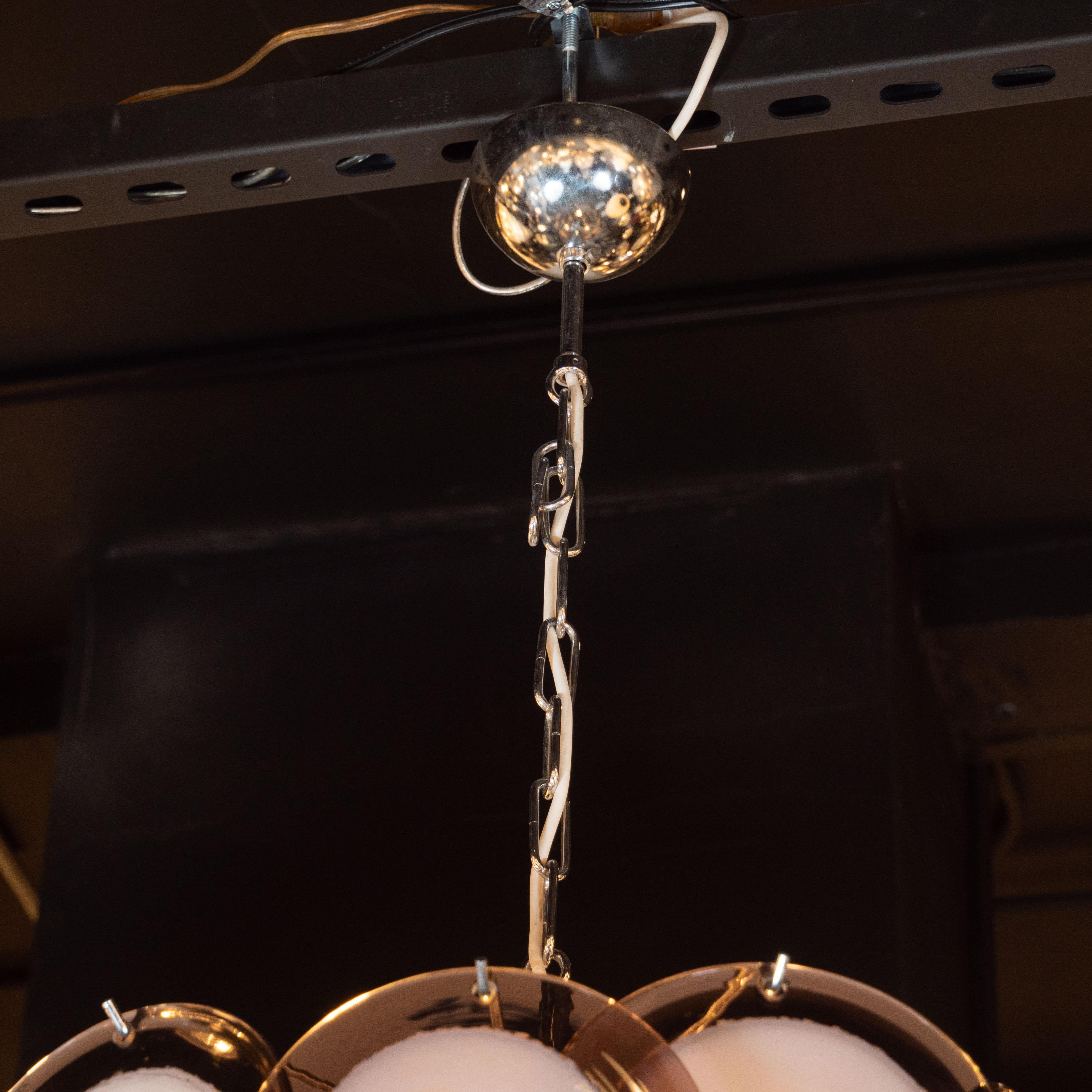 murano disc chandelier