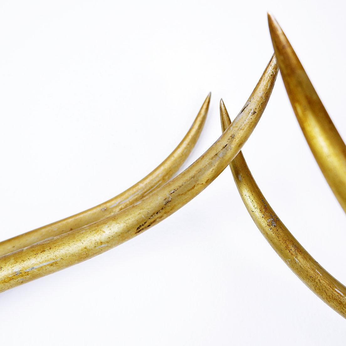 Modernist Anodized Aluminum Gazelle Wall Sculpture Pair by Pendergast - 1960s For Sale 7
