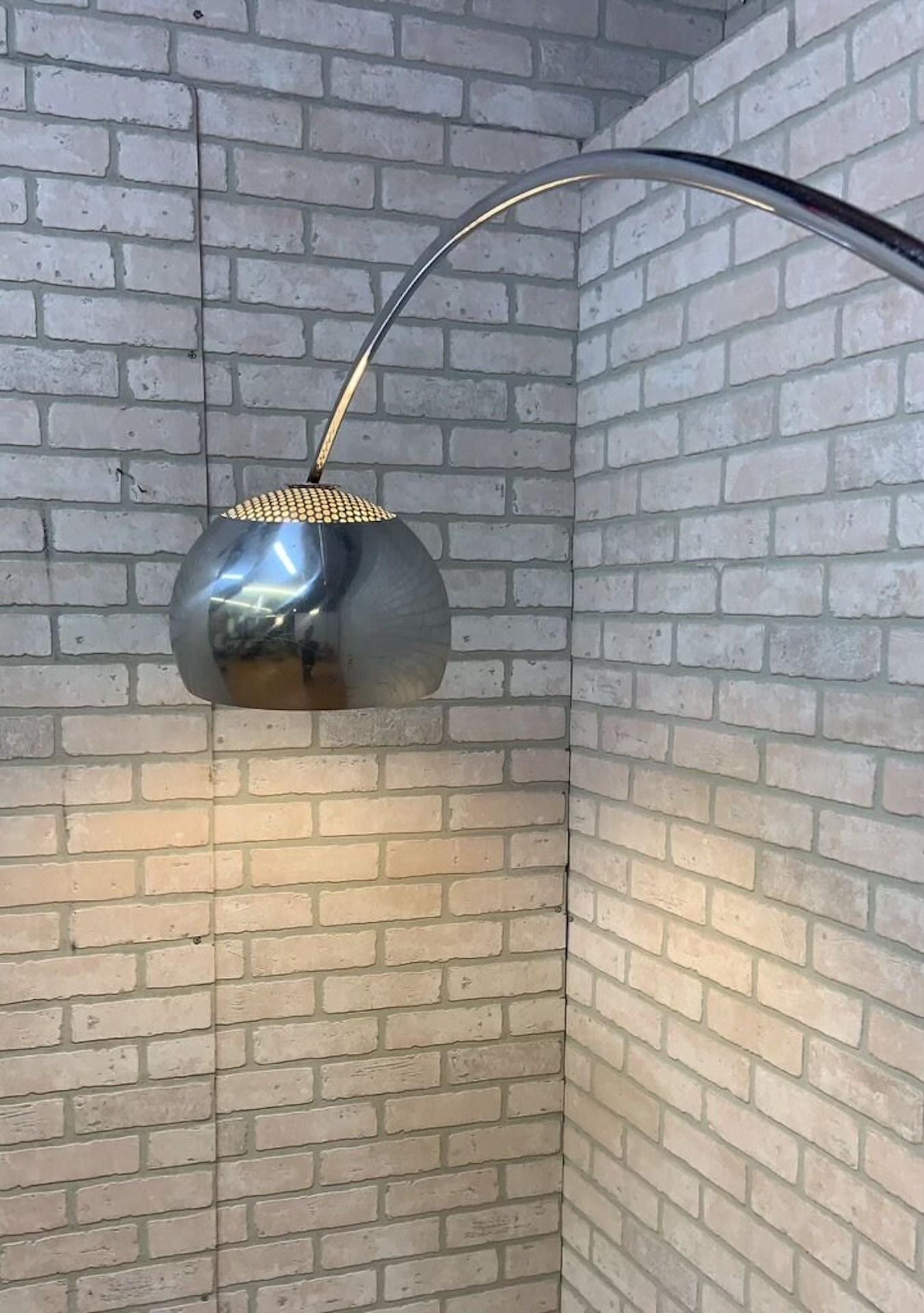 Unknown Modernist Arc Lamp with Marble Base