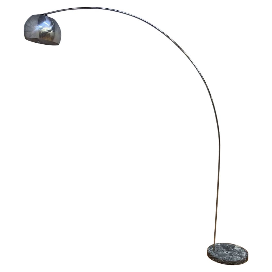 Modernist Arc Lamp with Marble Base