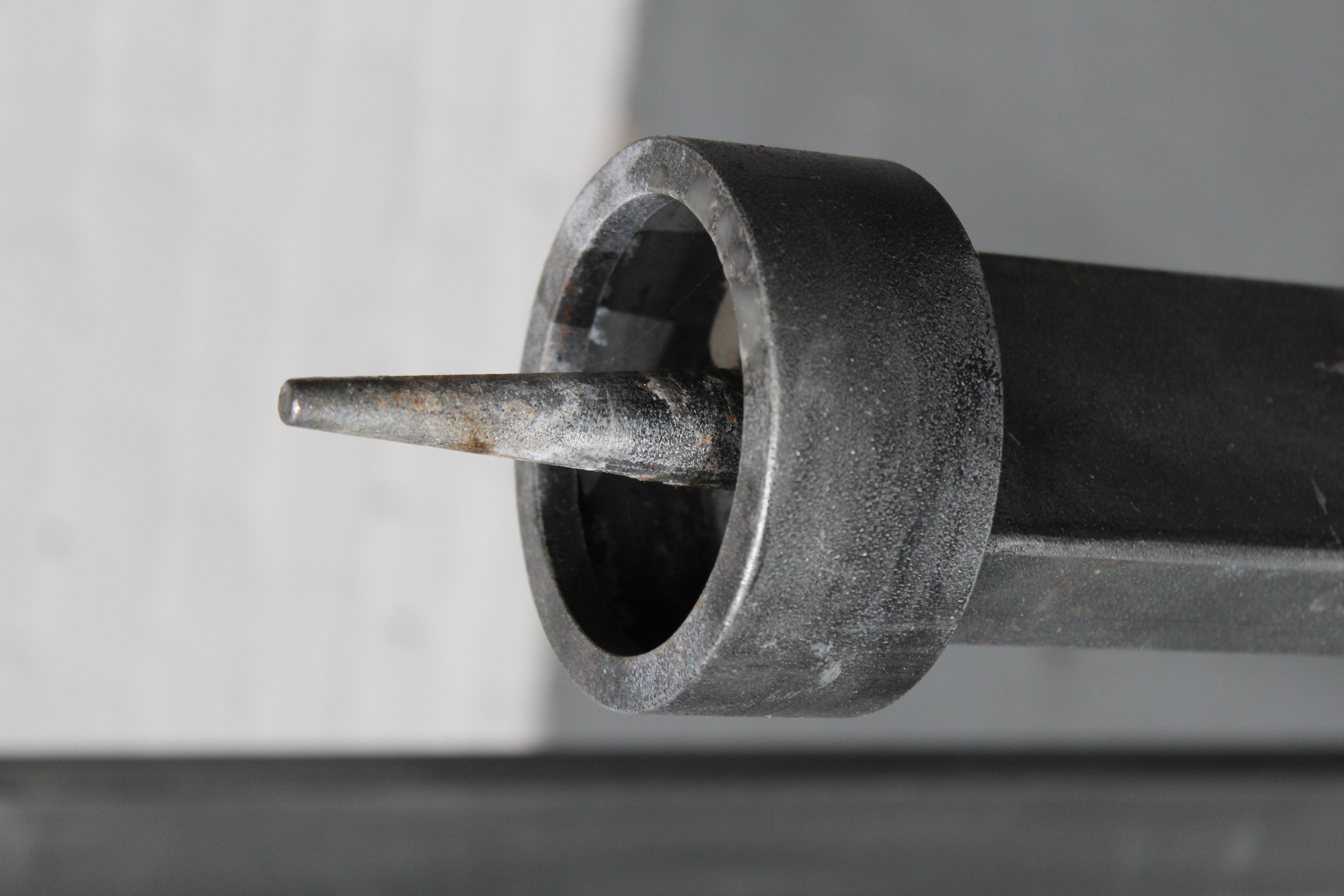 Late 20th Century Modernist architectural candlestick by Roger Bonduel For Sale
